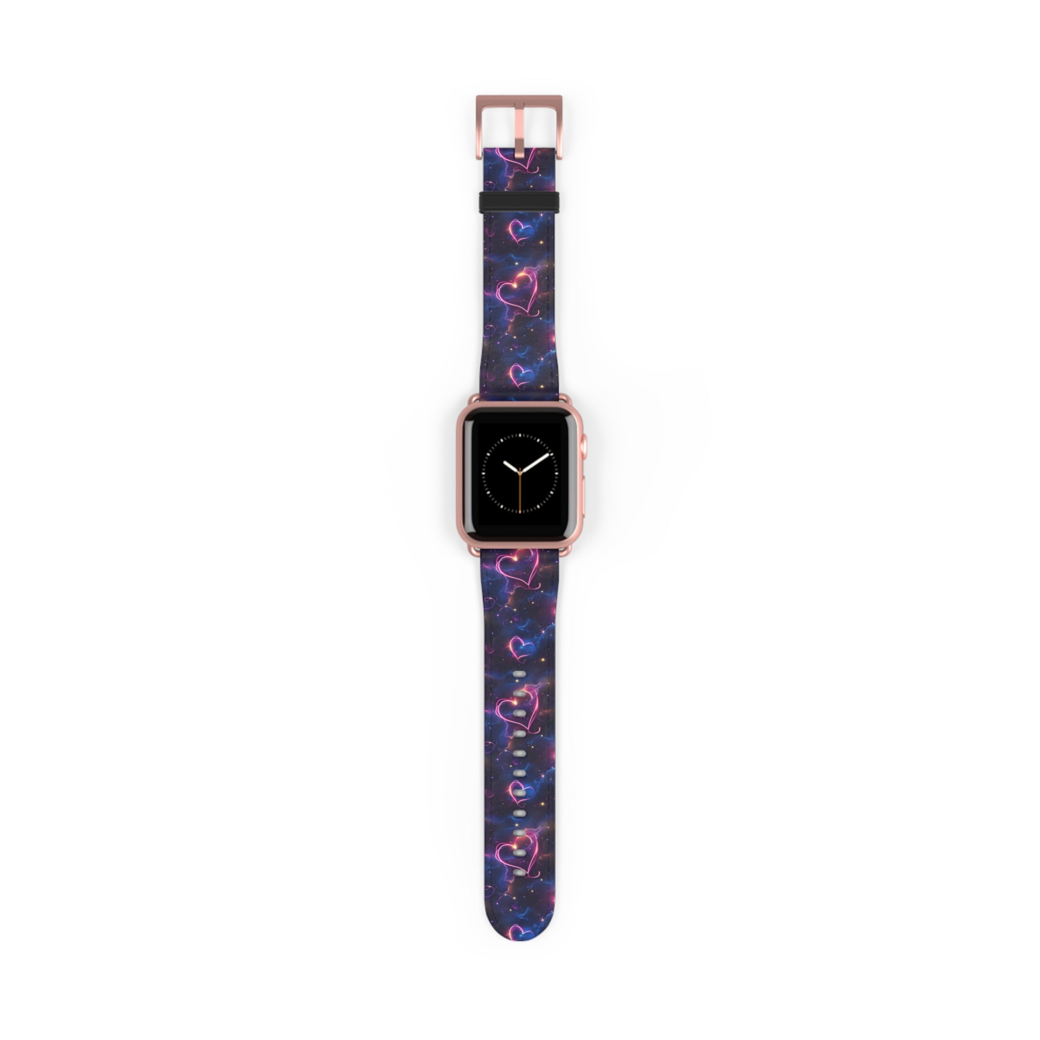 Cosmic Love: Nebula Embrace - Apple Watch Strap - Pattern Symphony