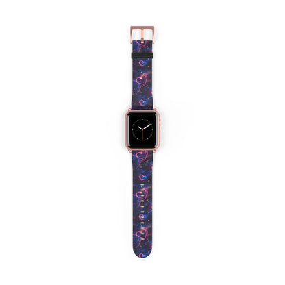 Cosmic Love: Nebula Embrace - Apple Watch Strap - Pattern Symphony