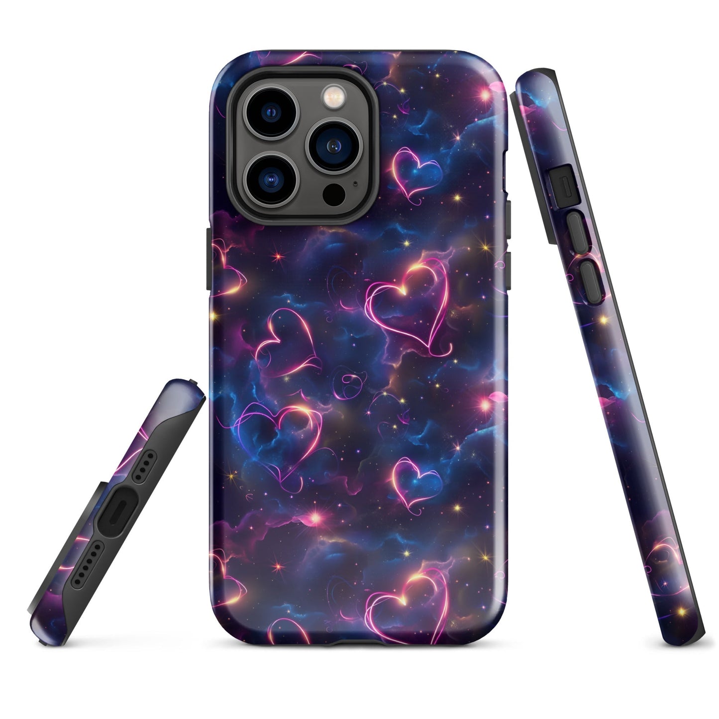 Cosmic Love: Nebula Embrace - iPhone Case - Pattern Symphony