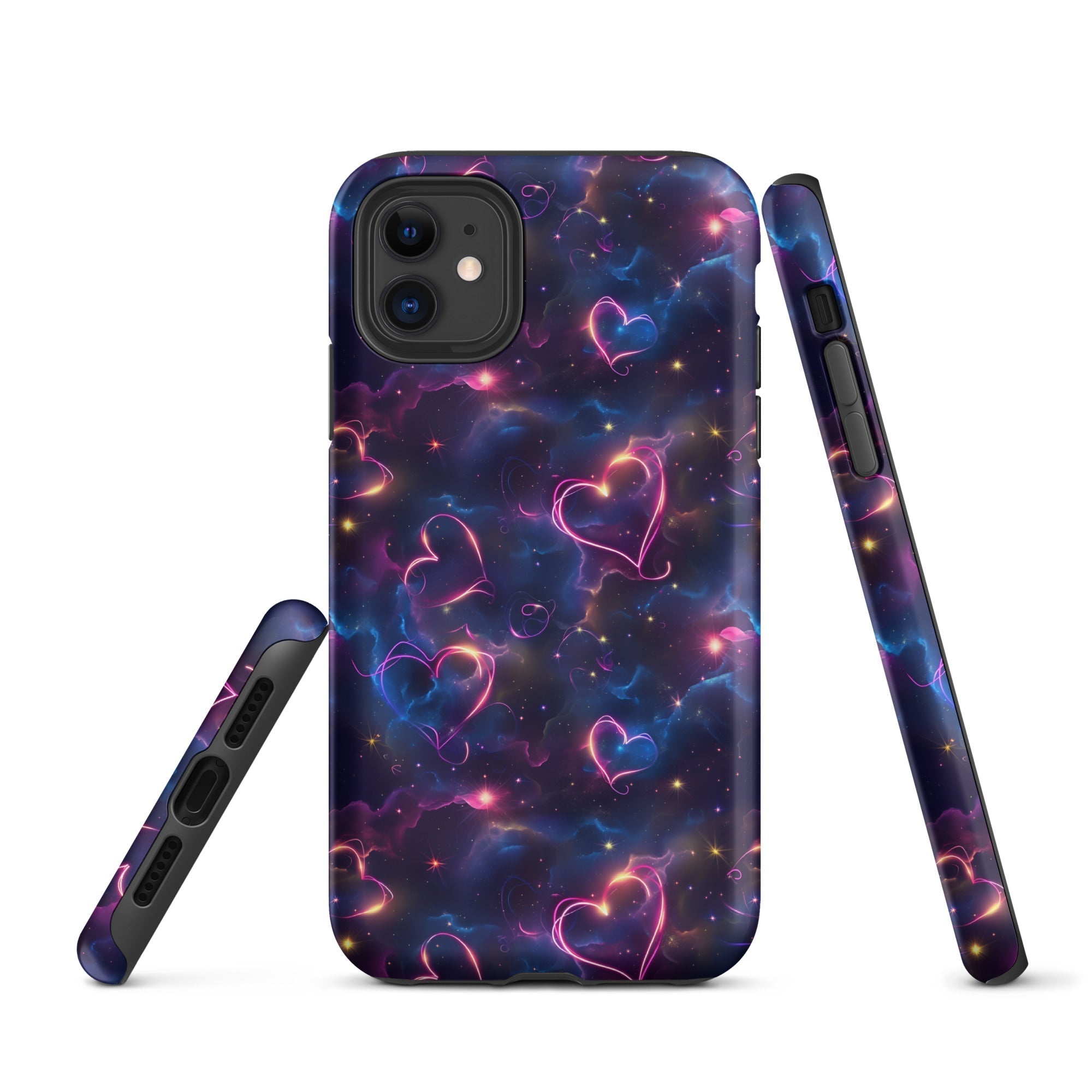 Cosmic Love: Nebula Embrace - iPhone Case - Pattern Symphony