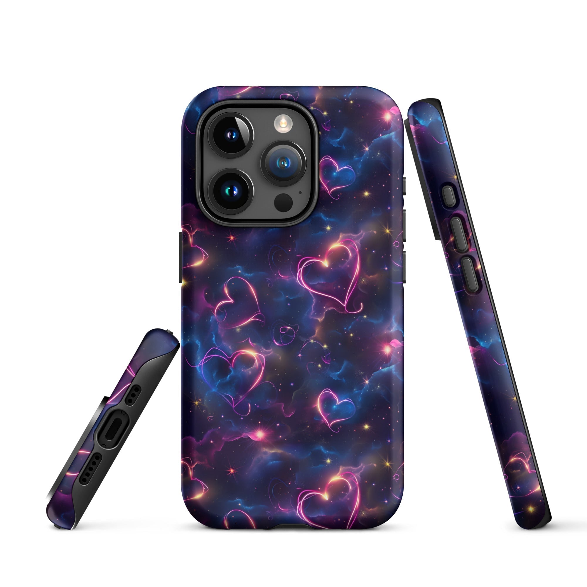 Cosmic Love: Nebula Embrace - iPhone Case - Pattern Symphony