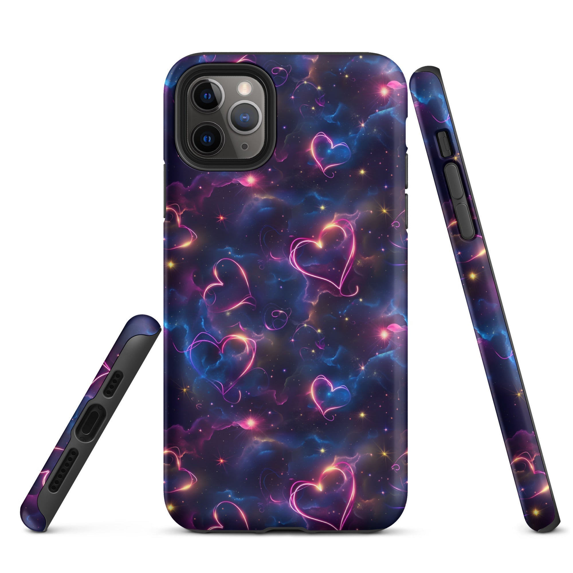 Cosmic Love: Nebula Embrace - iPhone Case - Pattern Symphony