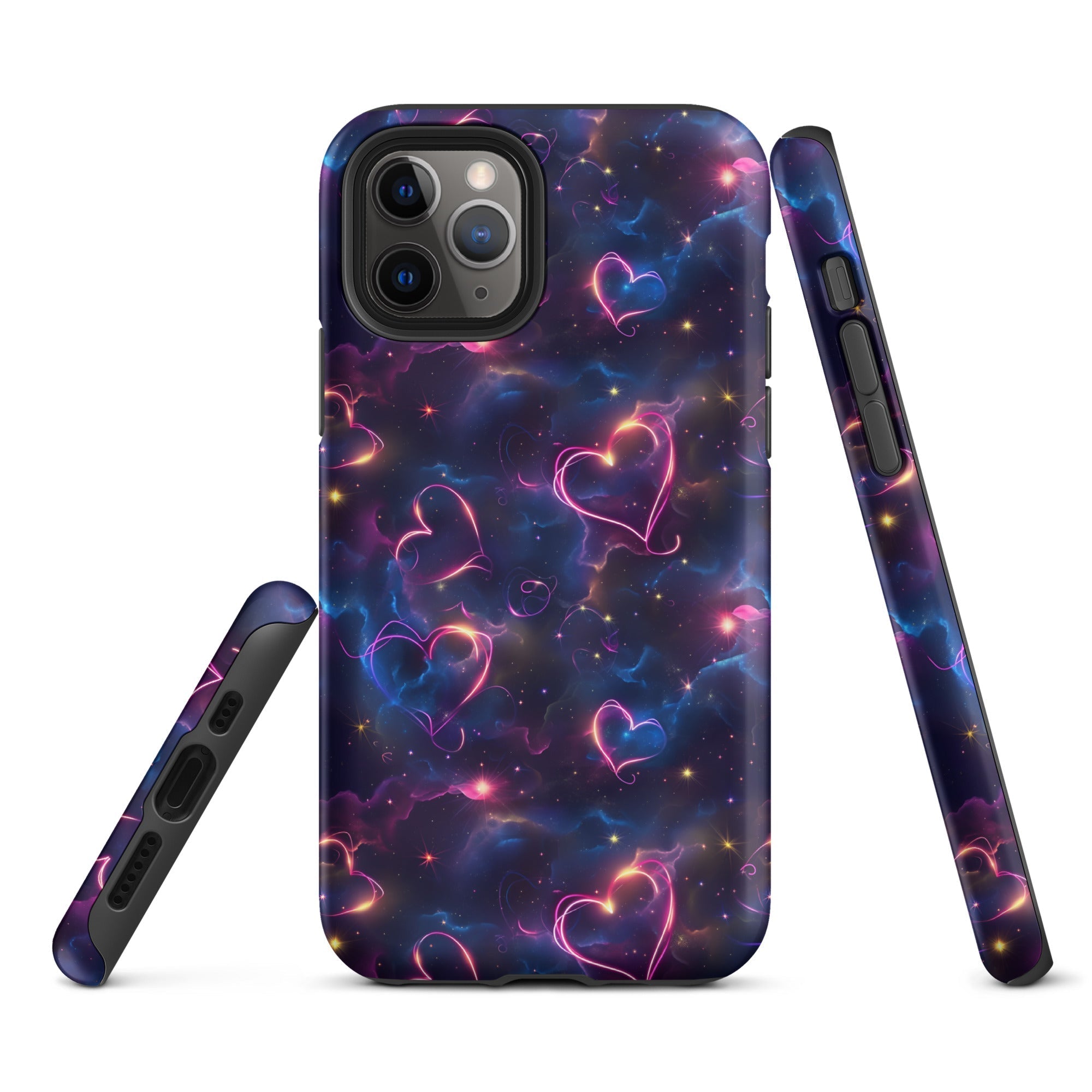 Cosmic Love: Nebula Embrace - iPhone Case - Pattern Symphony