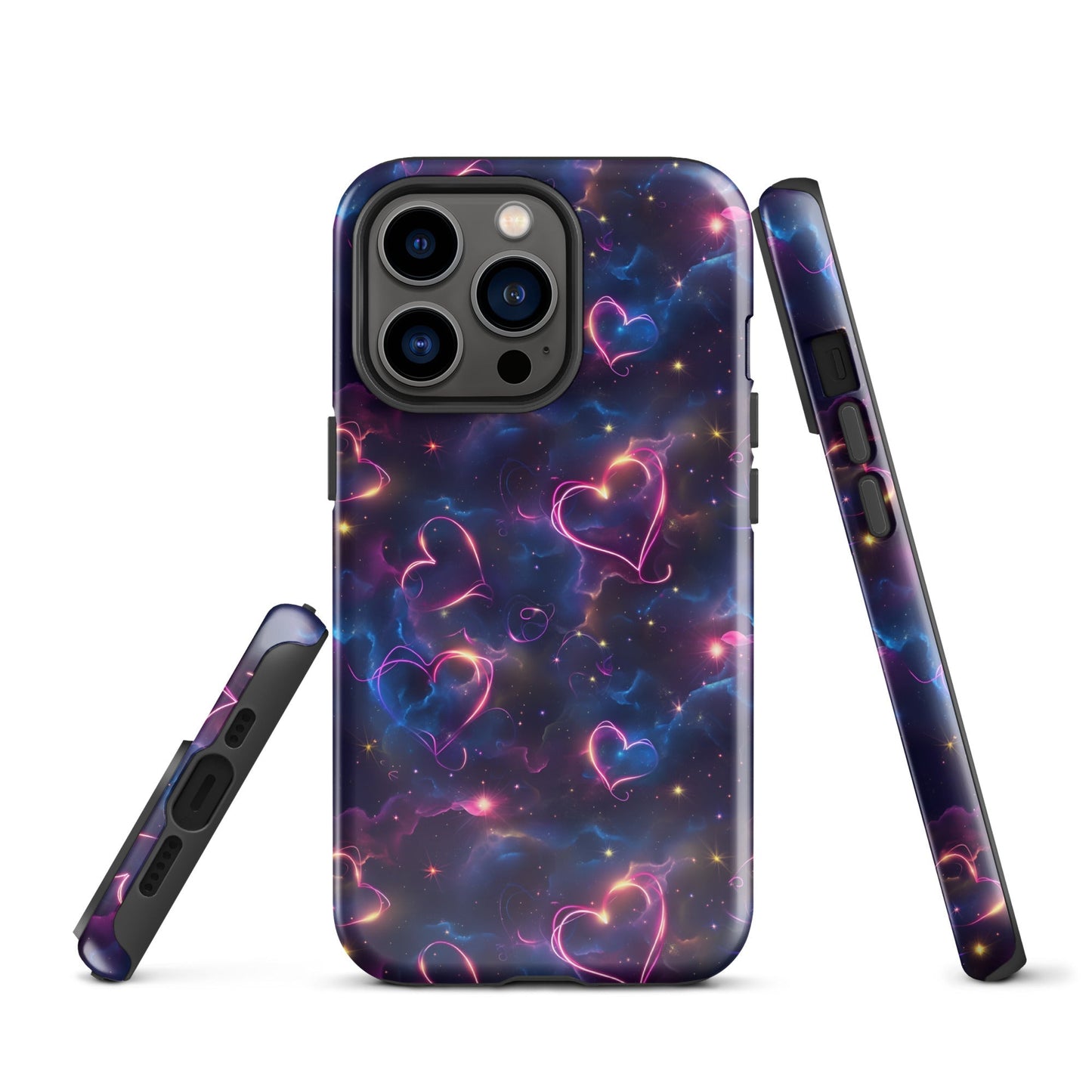 Cosmic Love: Nebula Embrace - iPhone Case - Pattern Symphony