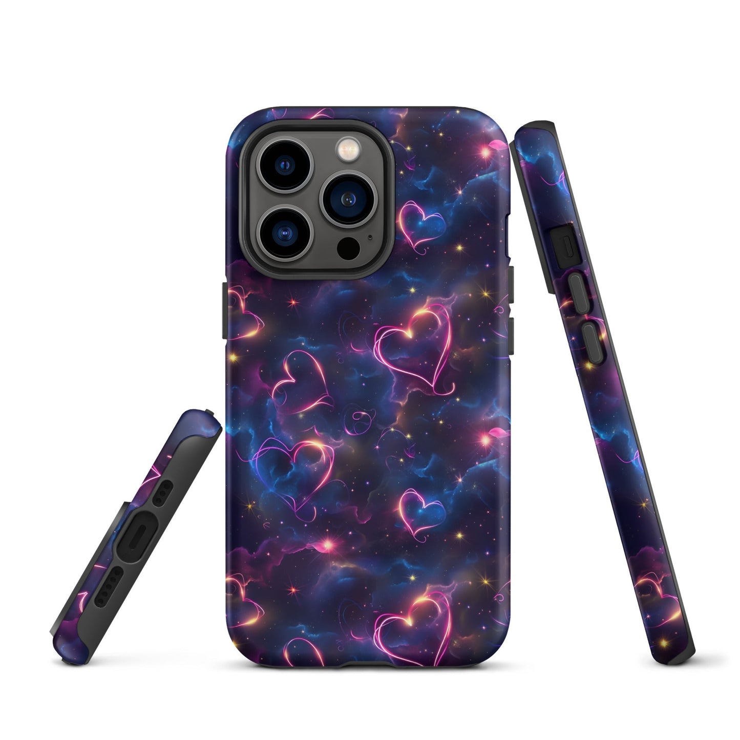 Cosmic Love: Nebula Embrace - iPhone Case - Pattern Symphony