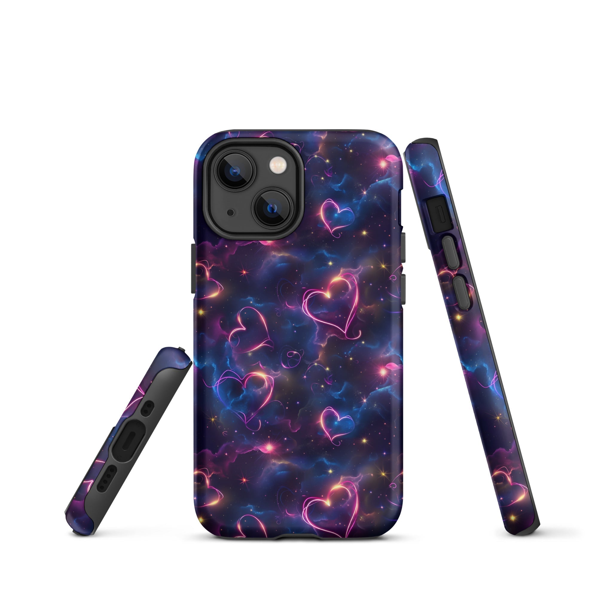 Cosmic Love: Nebula Embrace - iPhone Case - Pattern Symphony