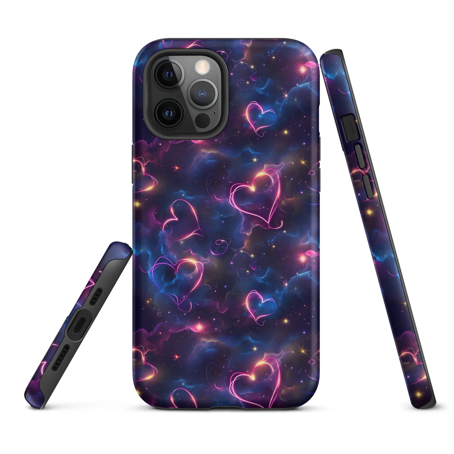 Cosmic Love: Nebula Embrace - iPhone Case - Pattern Symphony