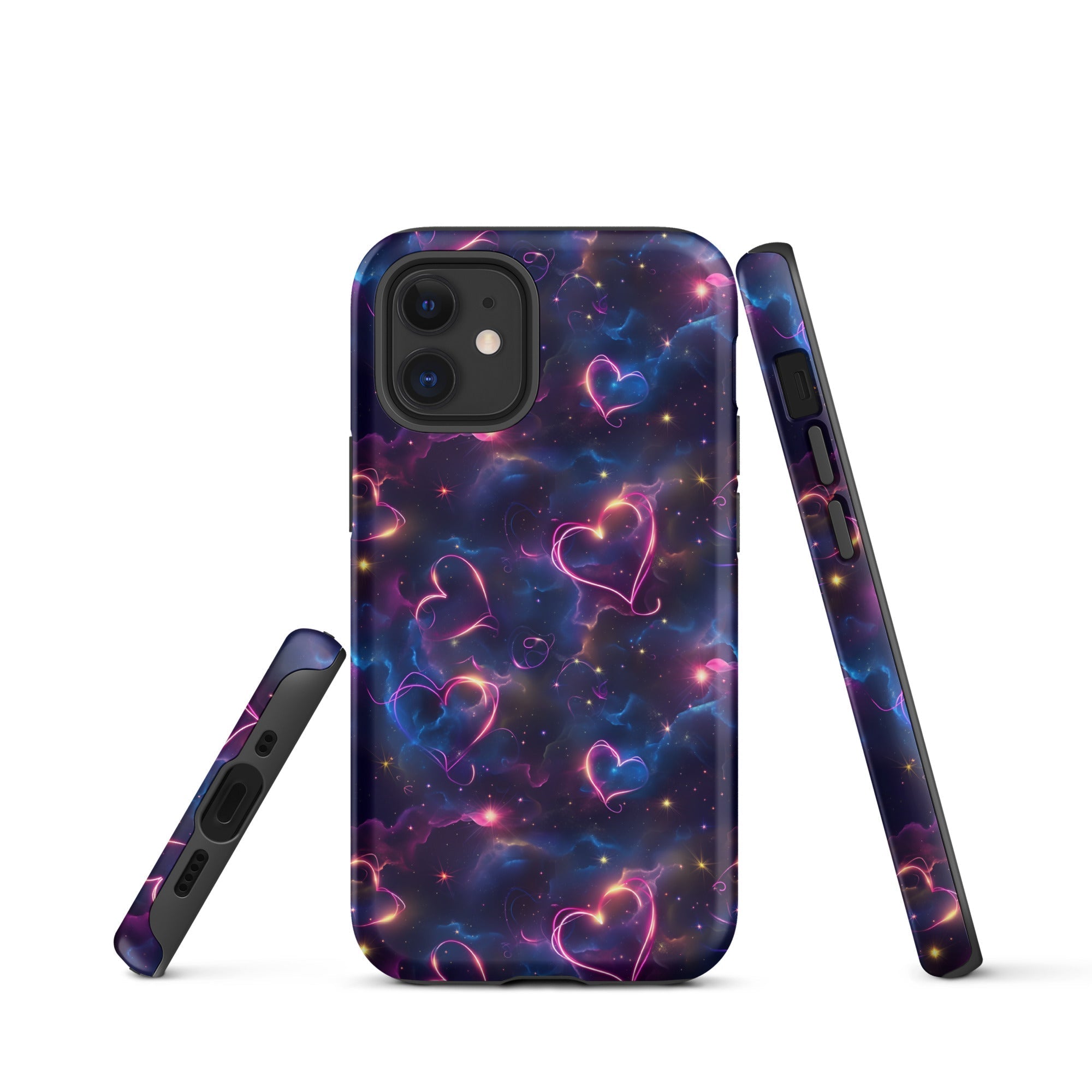 Cosmic Love: Nebula Embrace - iPhone Case - Pattern Symphony