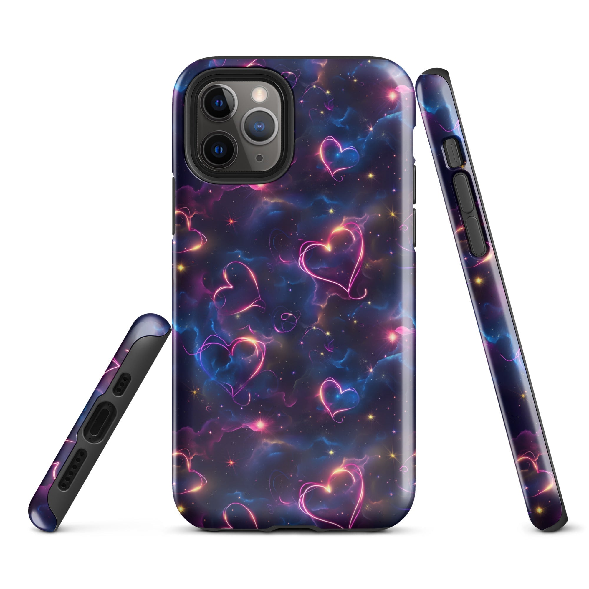 Cosmic Love: Nebula Embrace - iPhone Case - Pattern Symphony