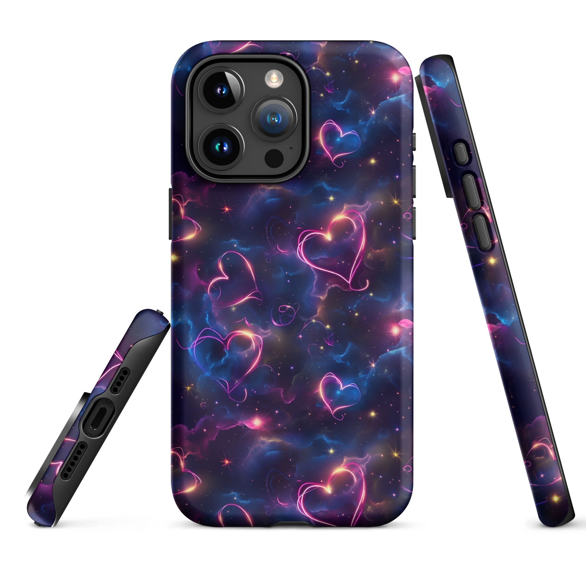 Cosmic Love: Nebula Embrace - iPhone Case - Pattern Symphony