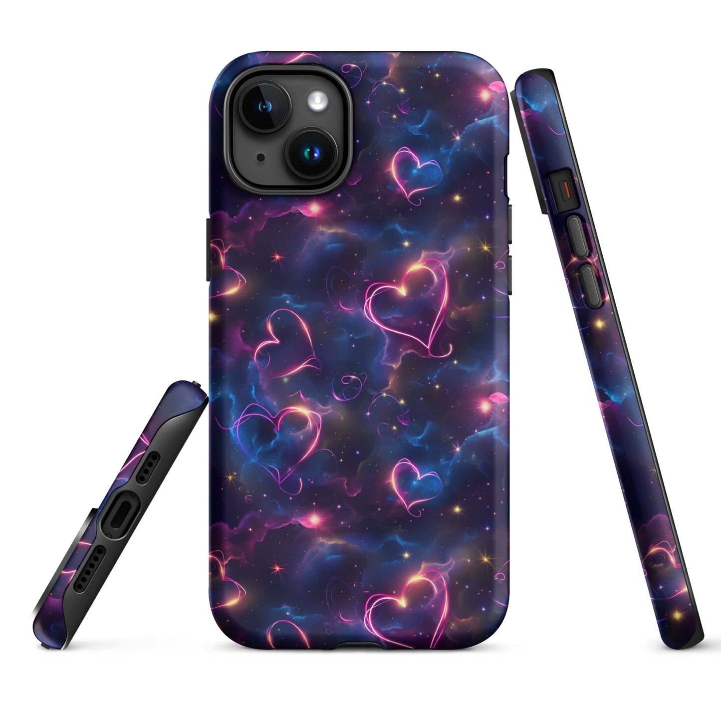 Cosmic Love: Nebula Embrace - iPhone Case - Pattern Symphony