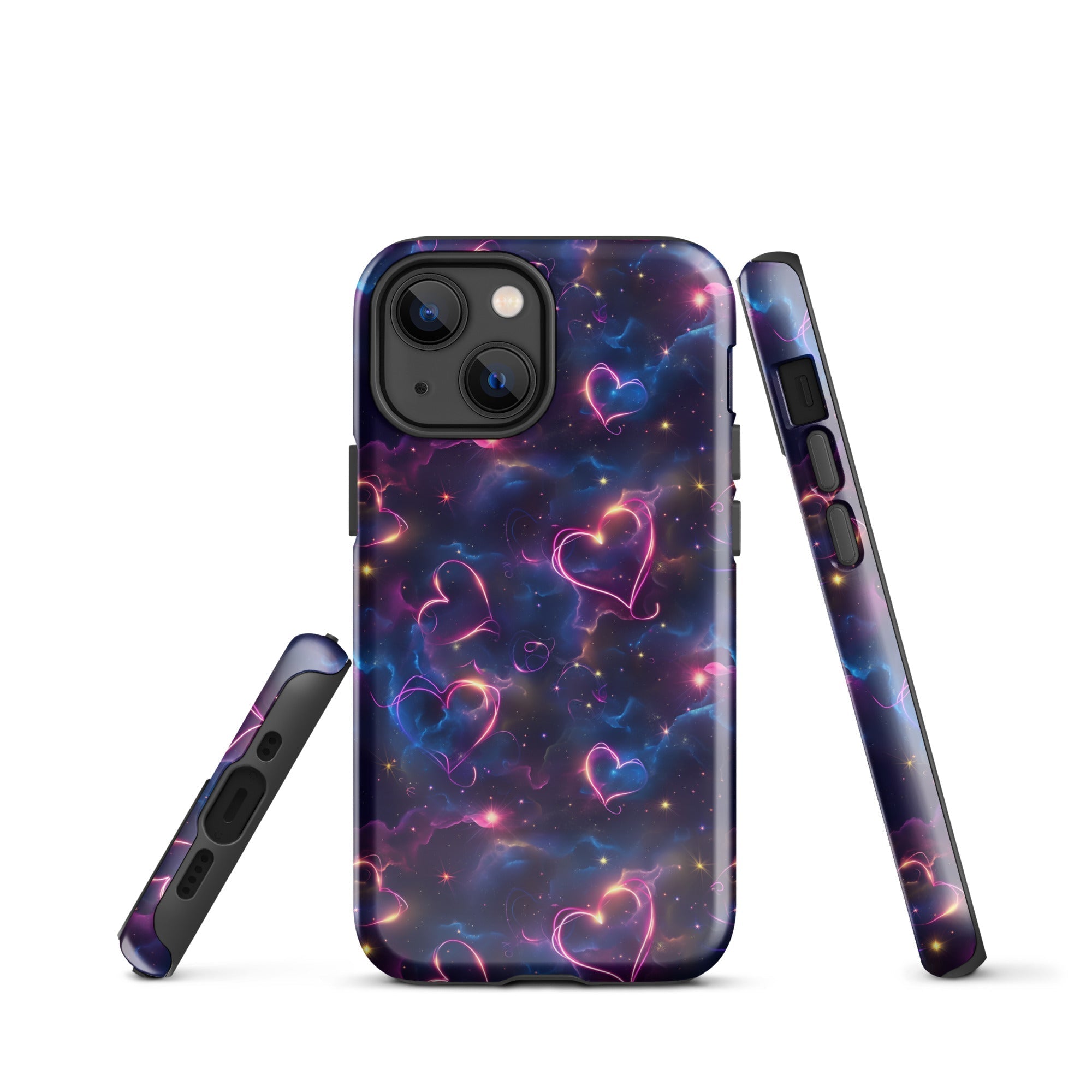 Cosmic Love: Nebula Embrace - iPhone Case - Pattern Symphony