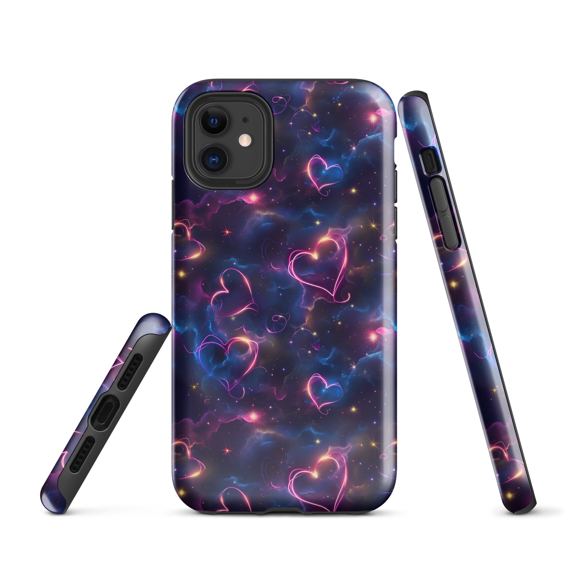 Cosmic Love: Nebula Embrace - iPhone Case - Pattern Symphony