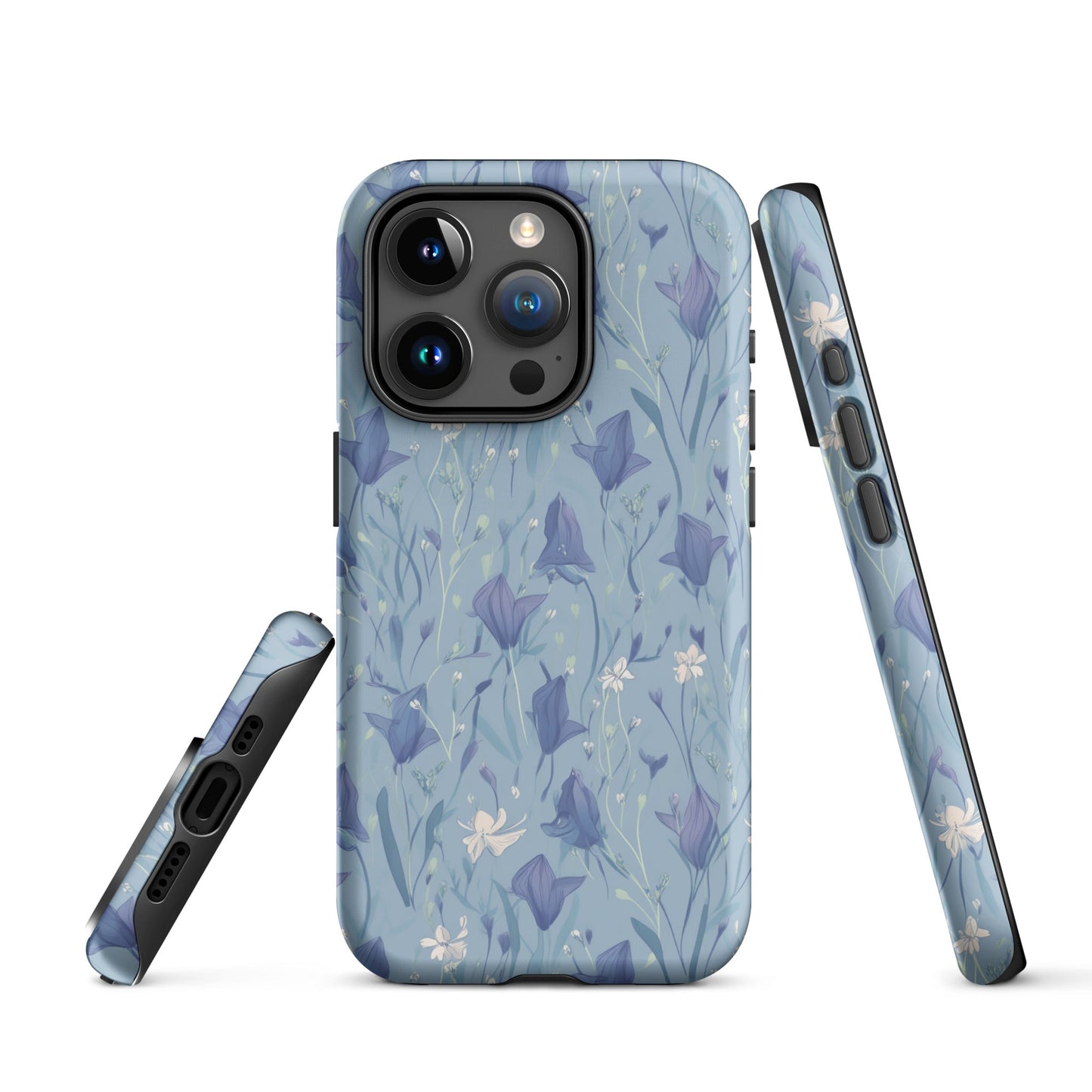 Enchanting Bluebell Harmony - iPhone Case - Pattern Symphony