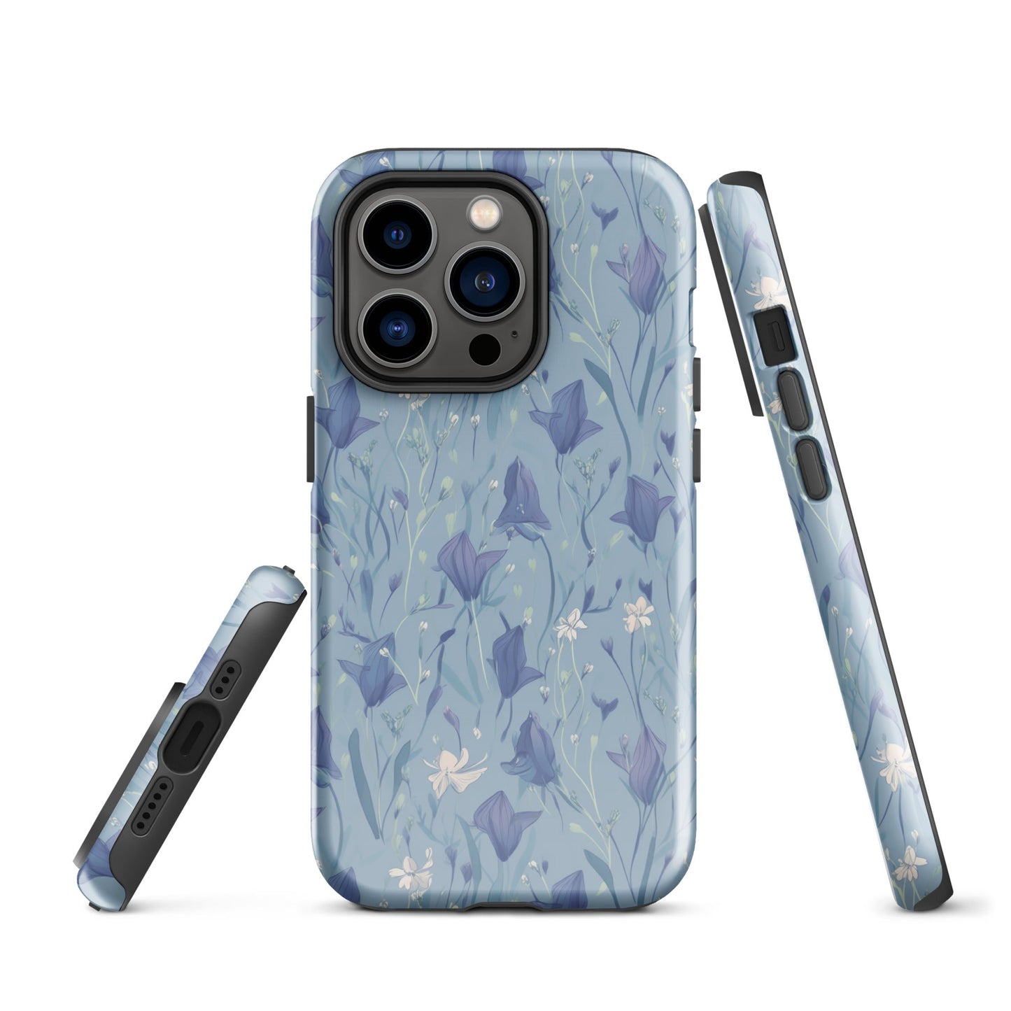 Enchanting Bluebell Harmony - iPhone Case - Pattern Symphony