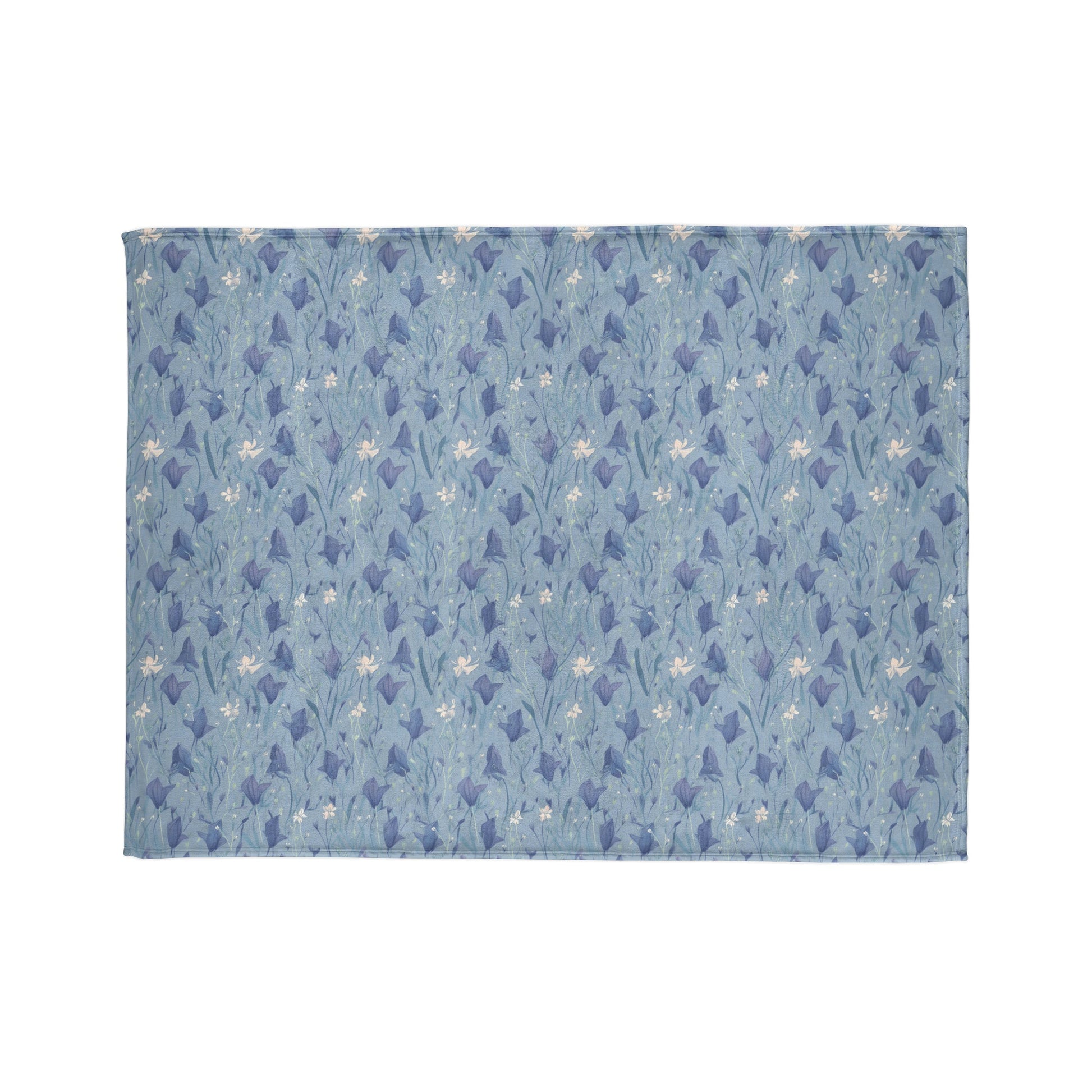 Enchanting Bluebell Harmony - Sofa Throws - Pattern Symphony