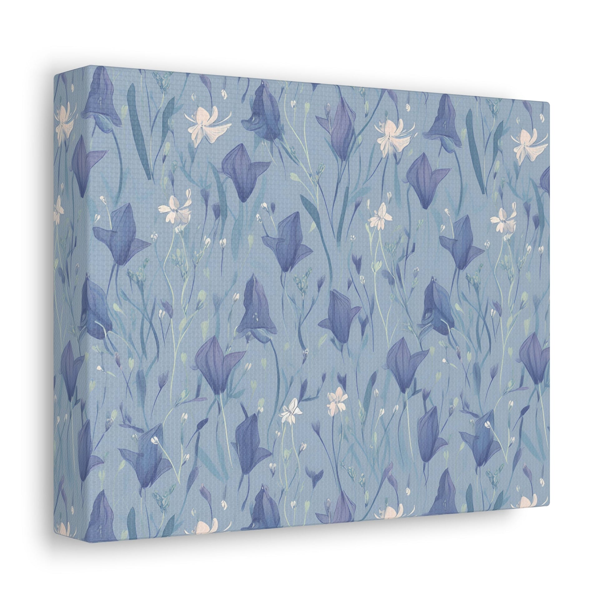 Enchanting Bluebell Harmony - Wall Art Canvas - Pattern Symphony