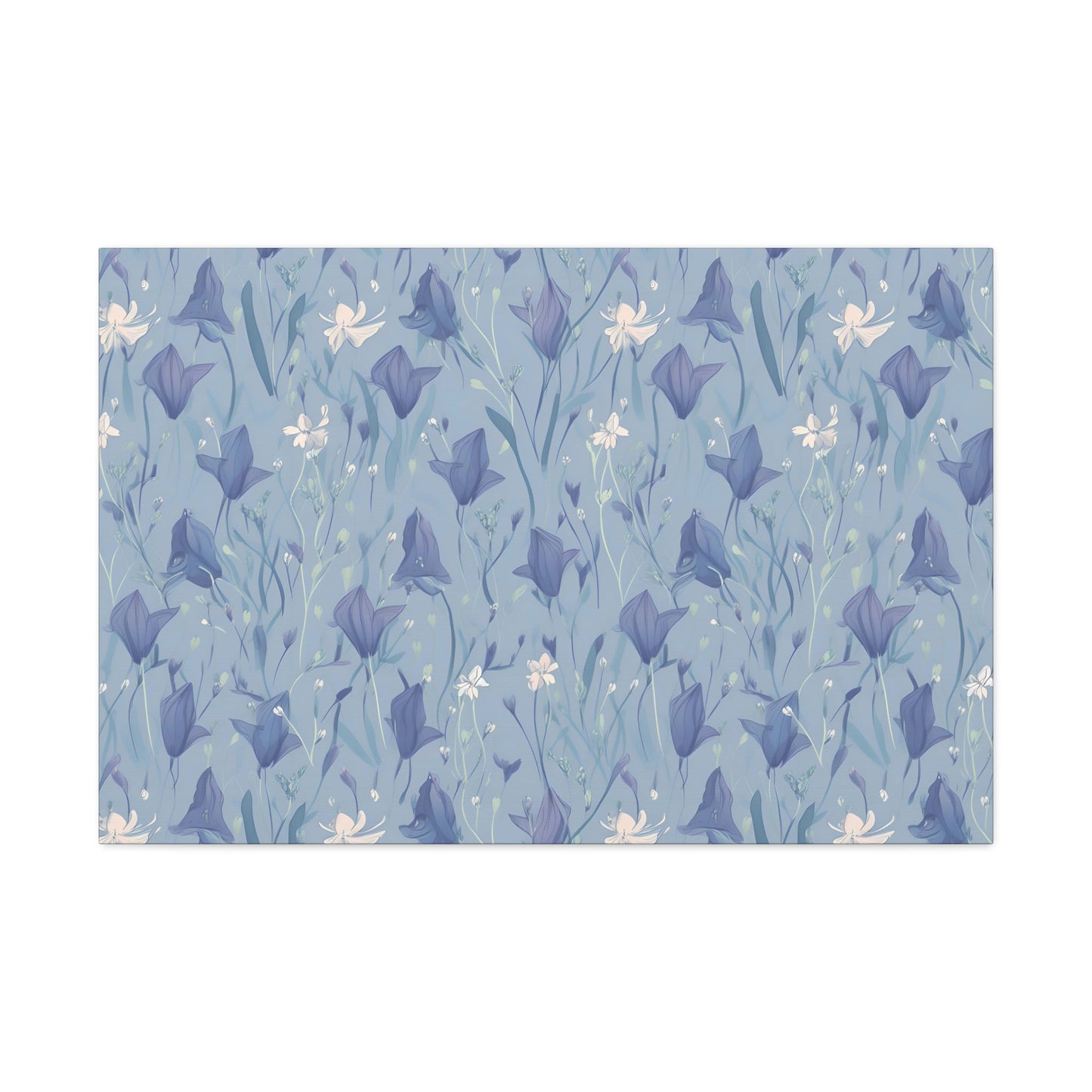 Enchanting Bluebell Harmony - Wall Art Canvas - Pattern Symphony