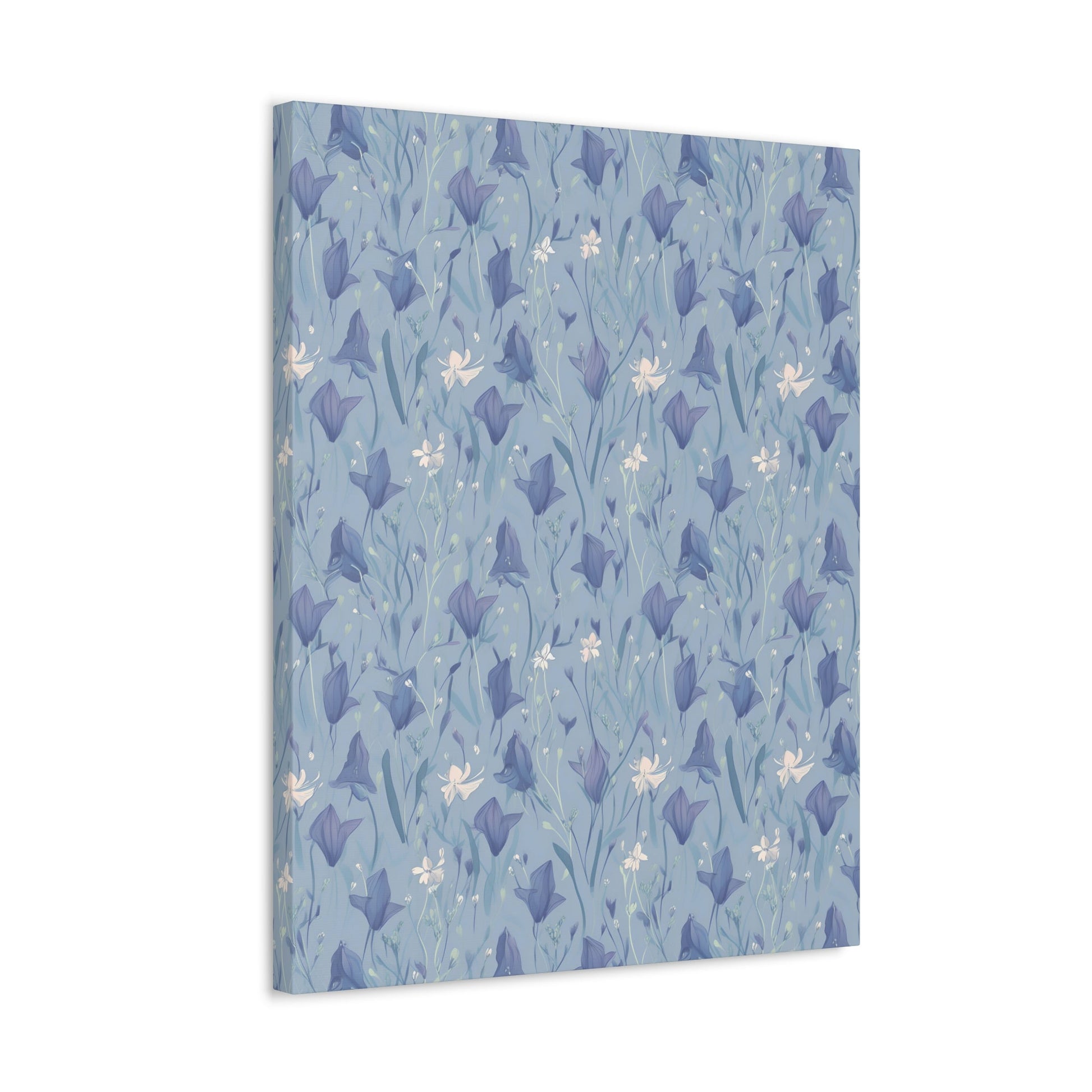 Enchanting Bluebell Harmony - Wall Art Canvas - Pattern Symphony