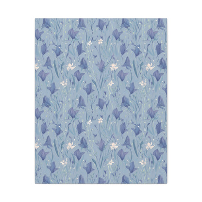 Enchanting Bluebell Harmony - Wall Art Canvas - Pattern Symphony