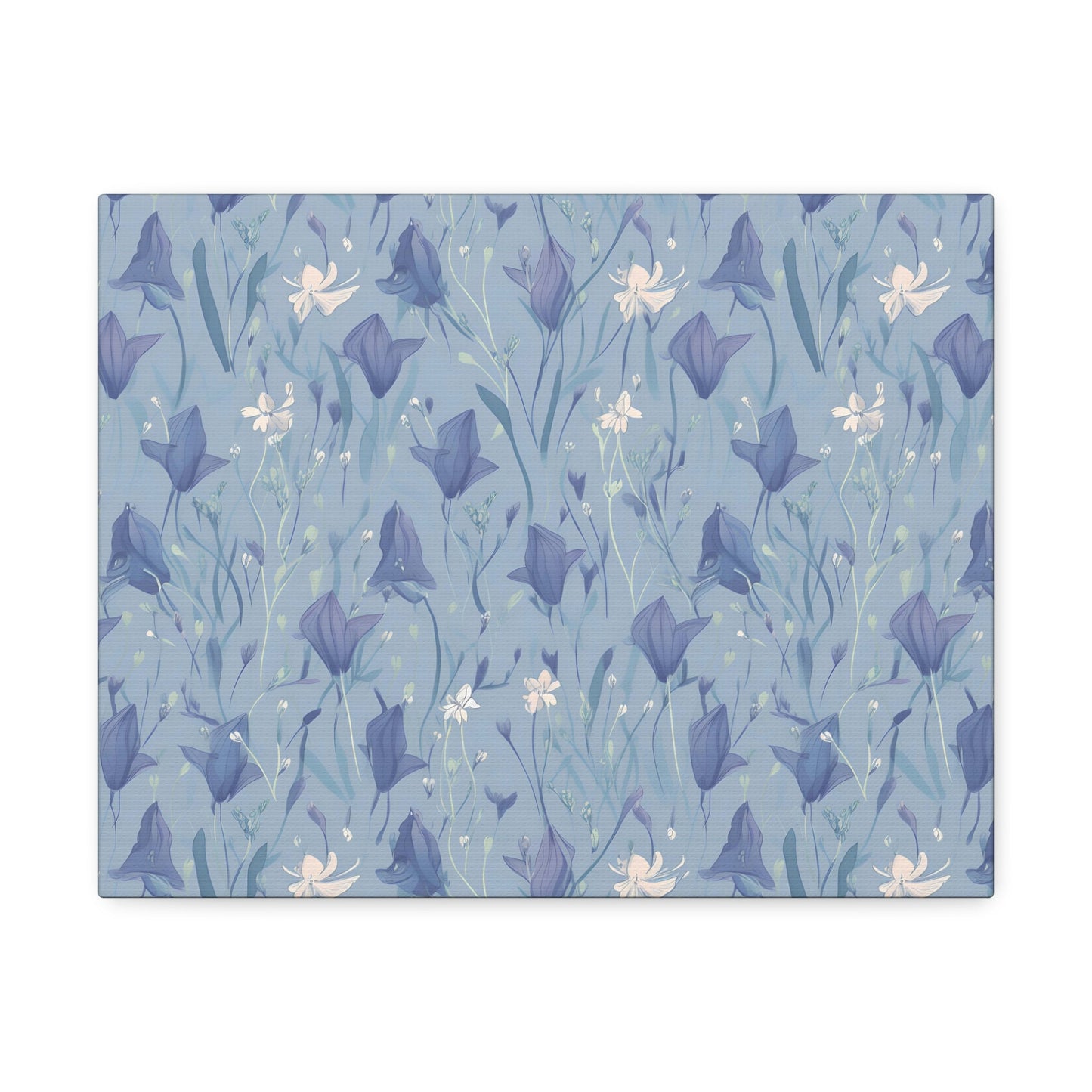 Enchanting Bluebell Harmony - Wall Art Canvas - Pattern Symphony