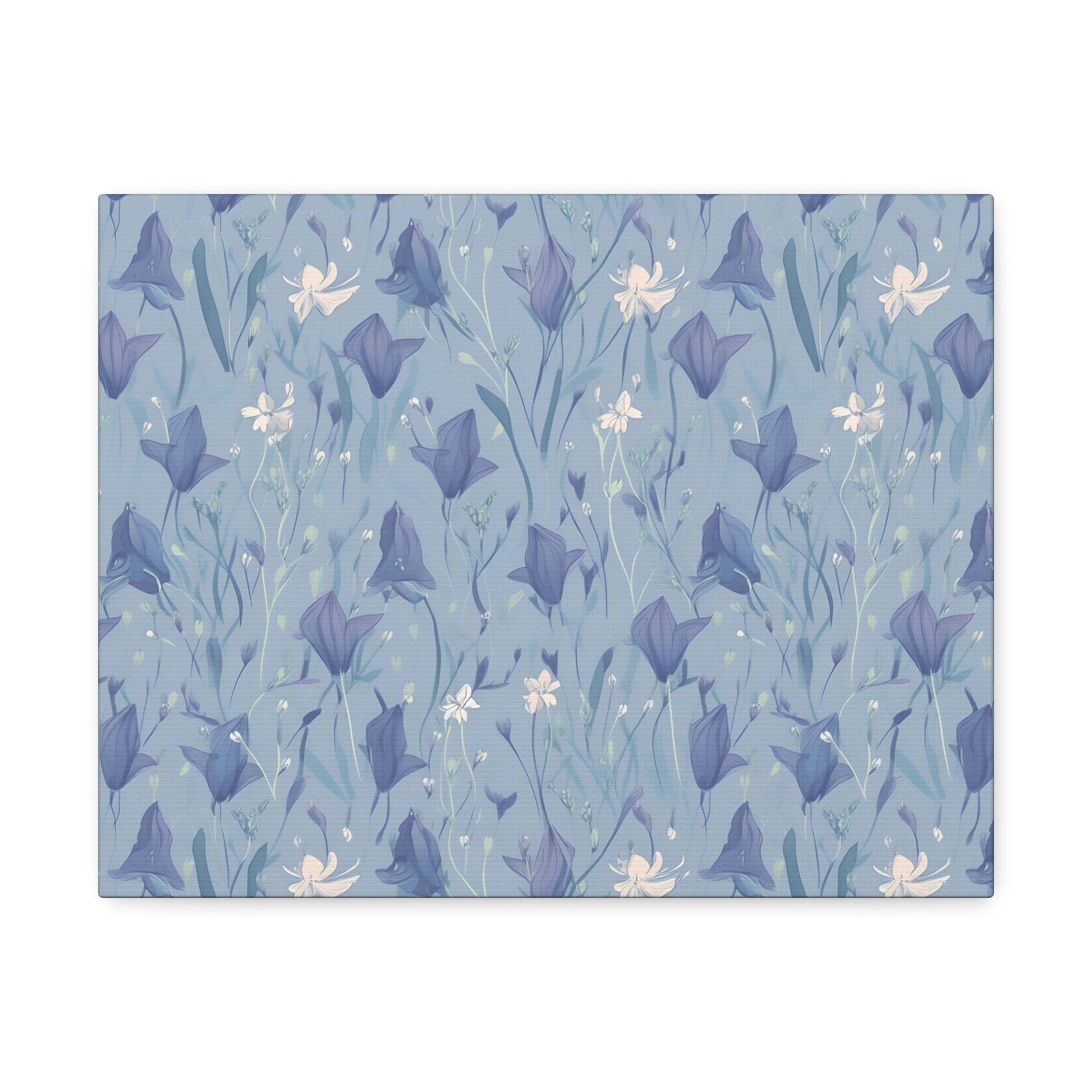 Enchanting Bluebell Harmony - Wall Art Canvas - Pattern Symphony