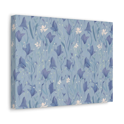 Enchanting Bluebell Harmony - Wall Art Canvas - Pattern Symphony