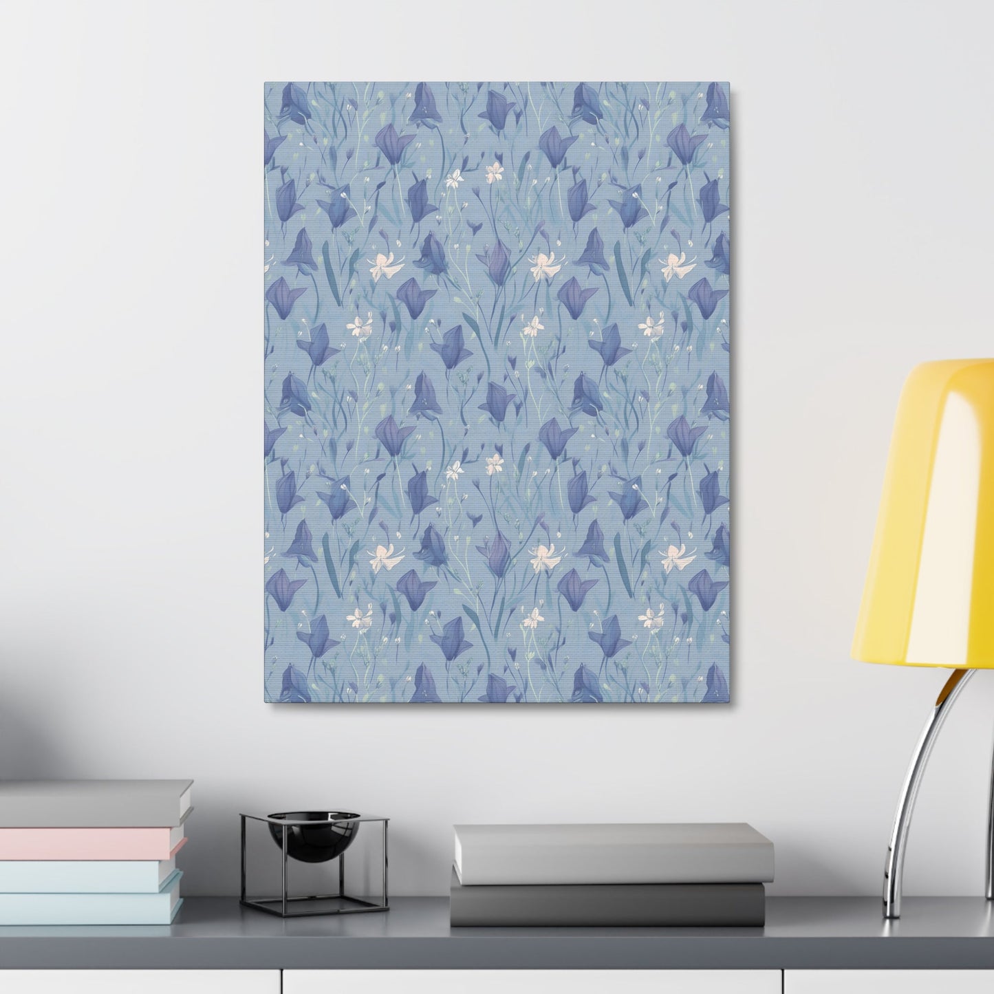 Enchanting Bluebell Harmony - Wall Art Canvas - Pattern Symphony