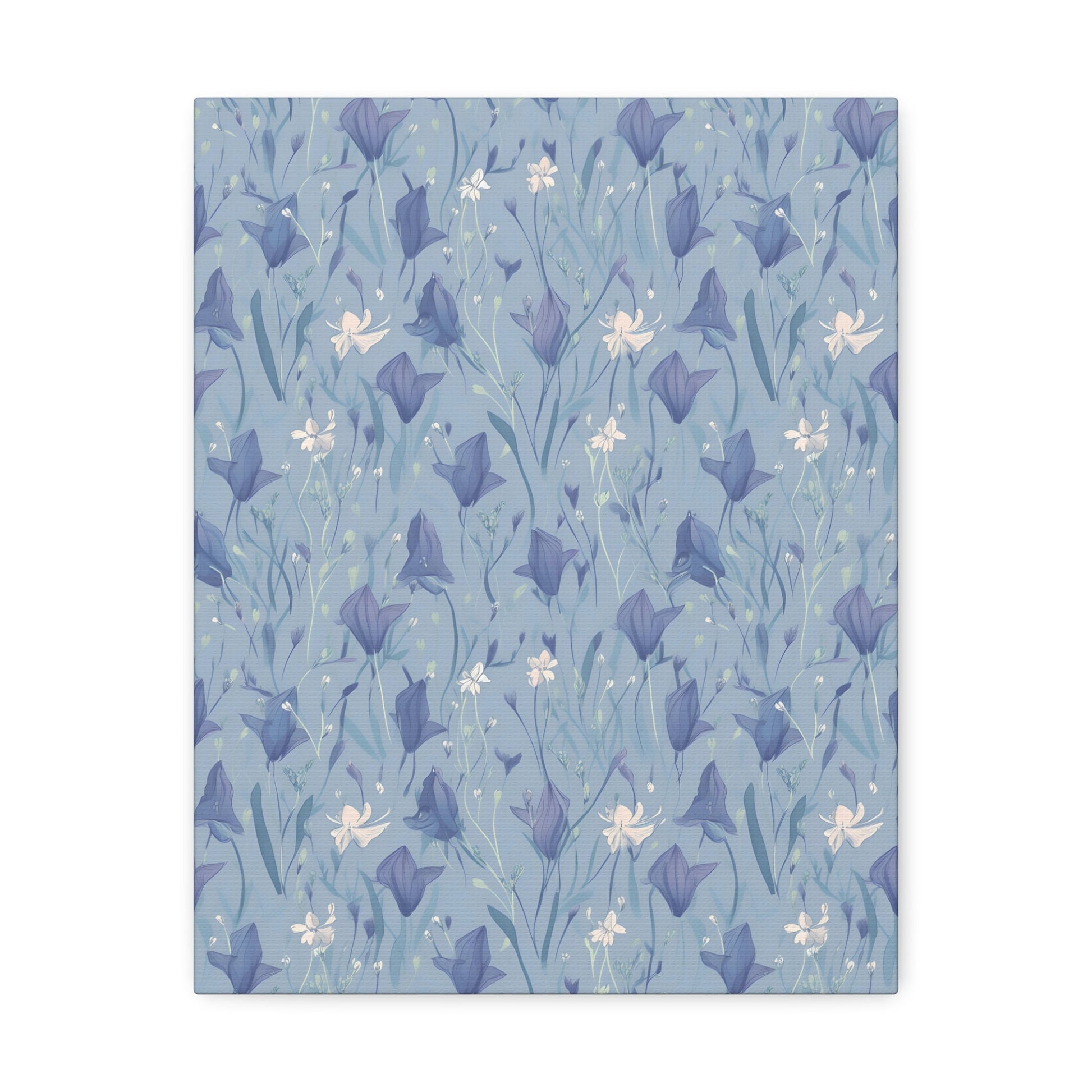 Enchanting Bluebell Harmony - Wall Art Canvas - Pattern Symphony