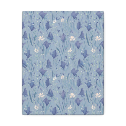 Enchanting Bluebell Harmony - Wall Art Canvas - Pattern Symphony