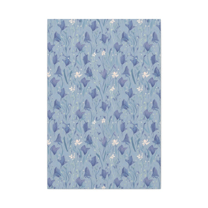 Enchanting Bluebell Harmony - Wall Art Canvas - Pattern Symphony