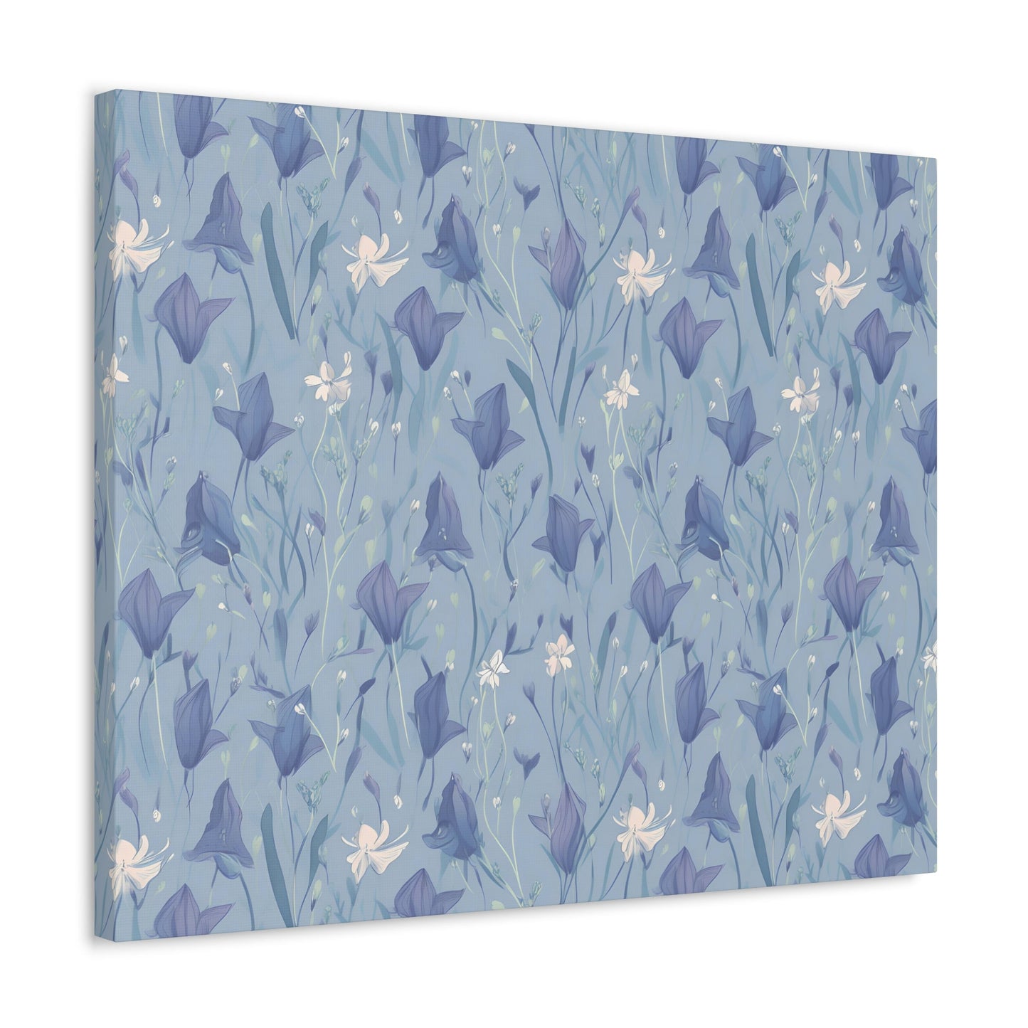 Enchanting Bluebell Harmony - Wall Art Canvas - Pattern Symphony