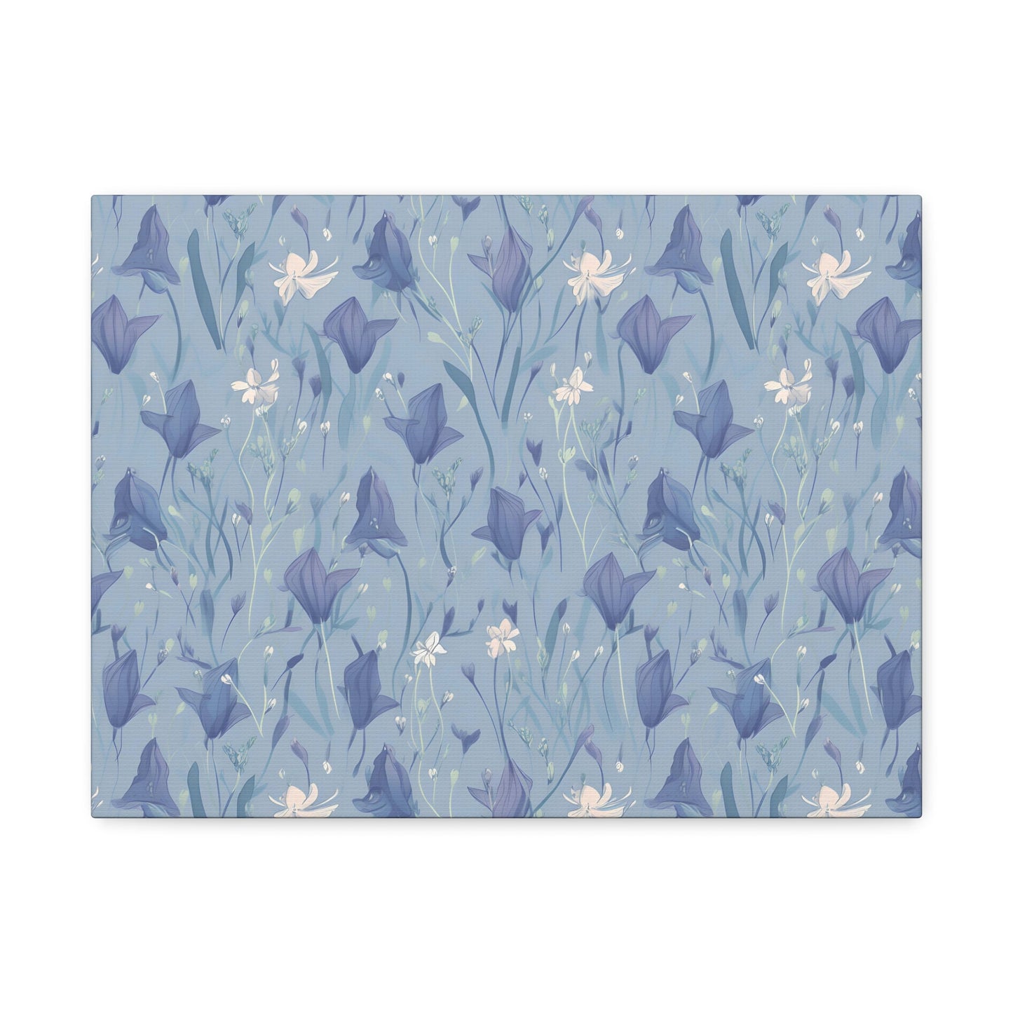 Enchanting Bluebell Harmony - Wall Art Canvas - Pattern Symphony