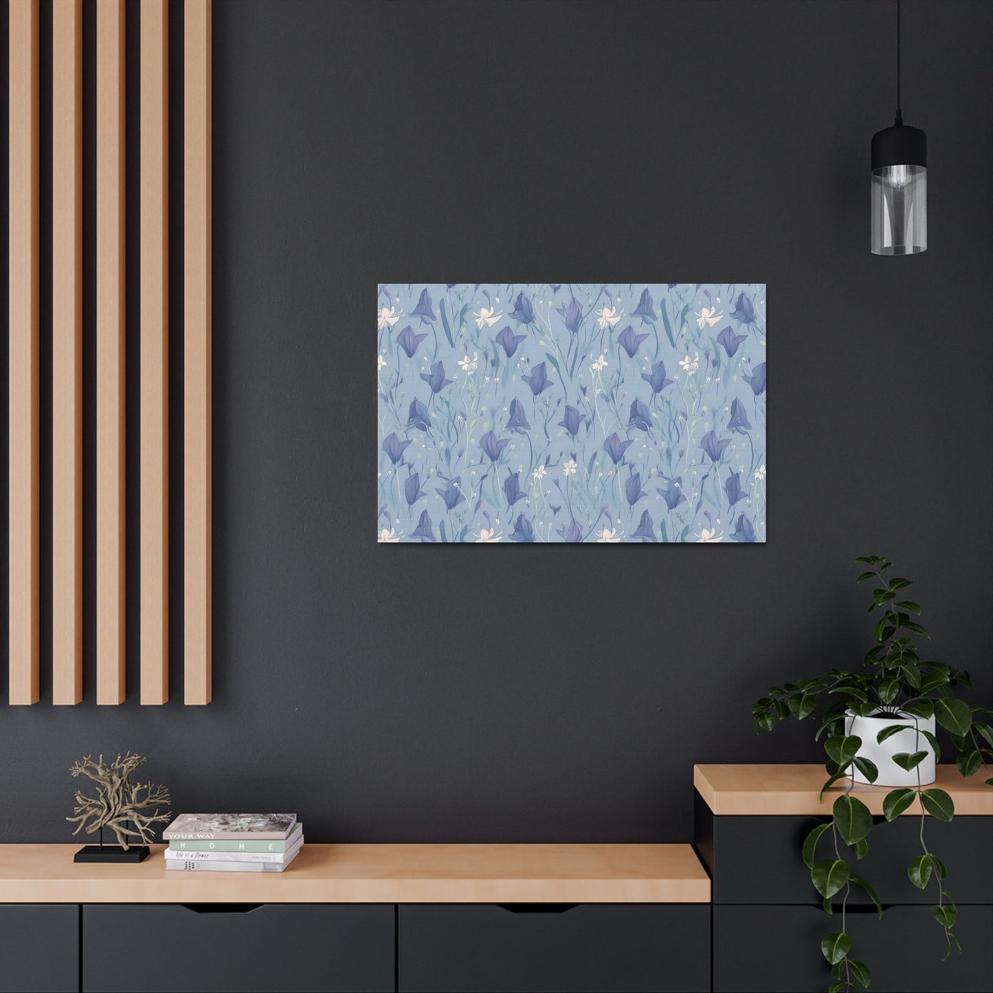 Enchanting Bluebell Harmony - Wall Art Canvas - Pattern Symphony