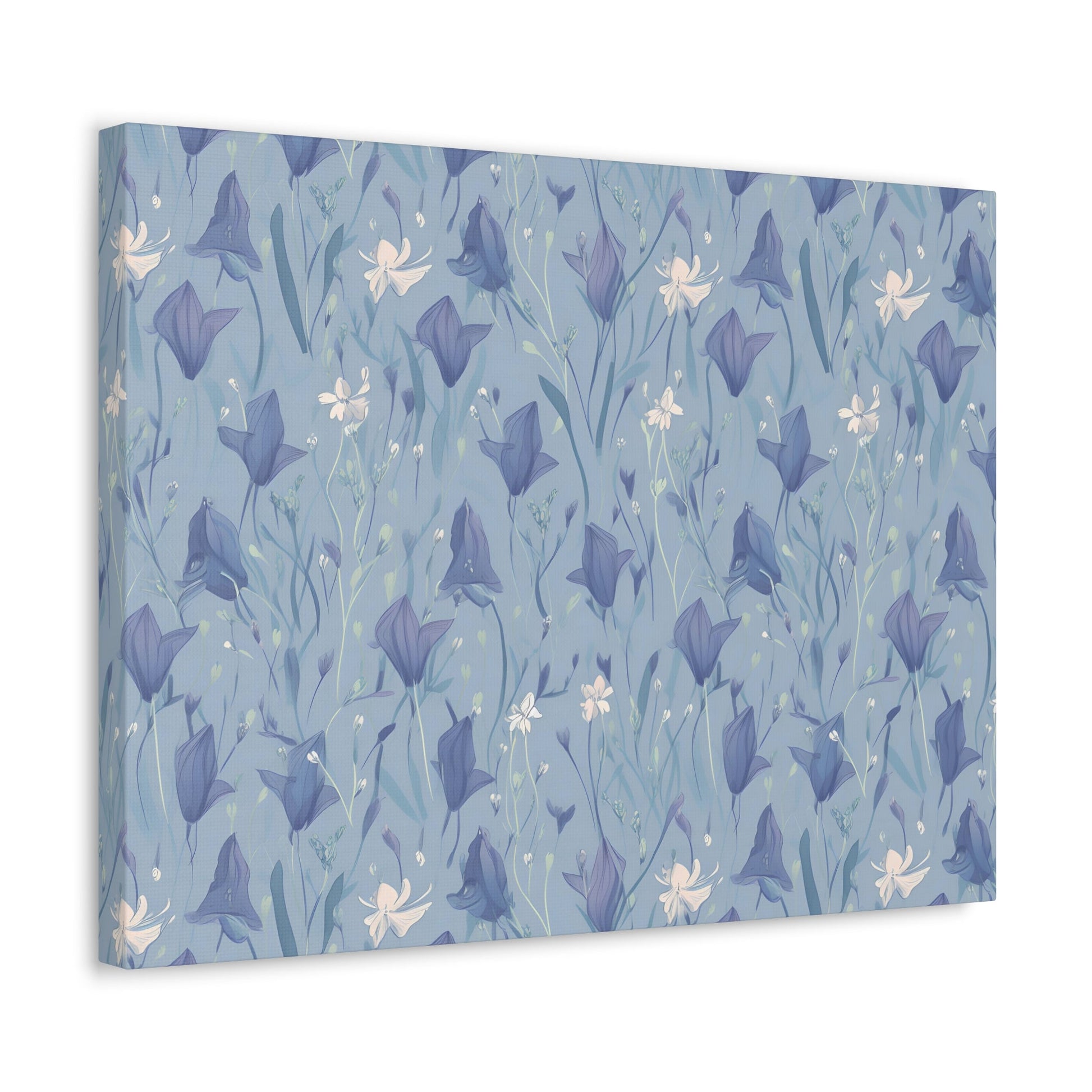 Enchanting Bluebell Harmony - Wall Art Canvas - Pattern Symphony