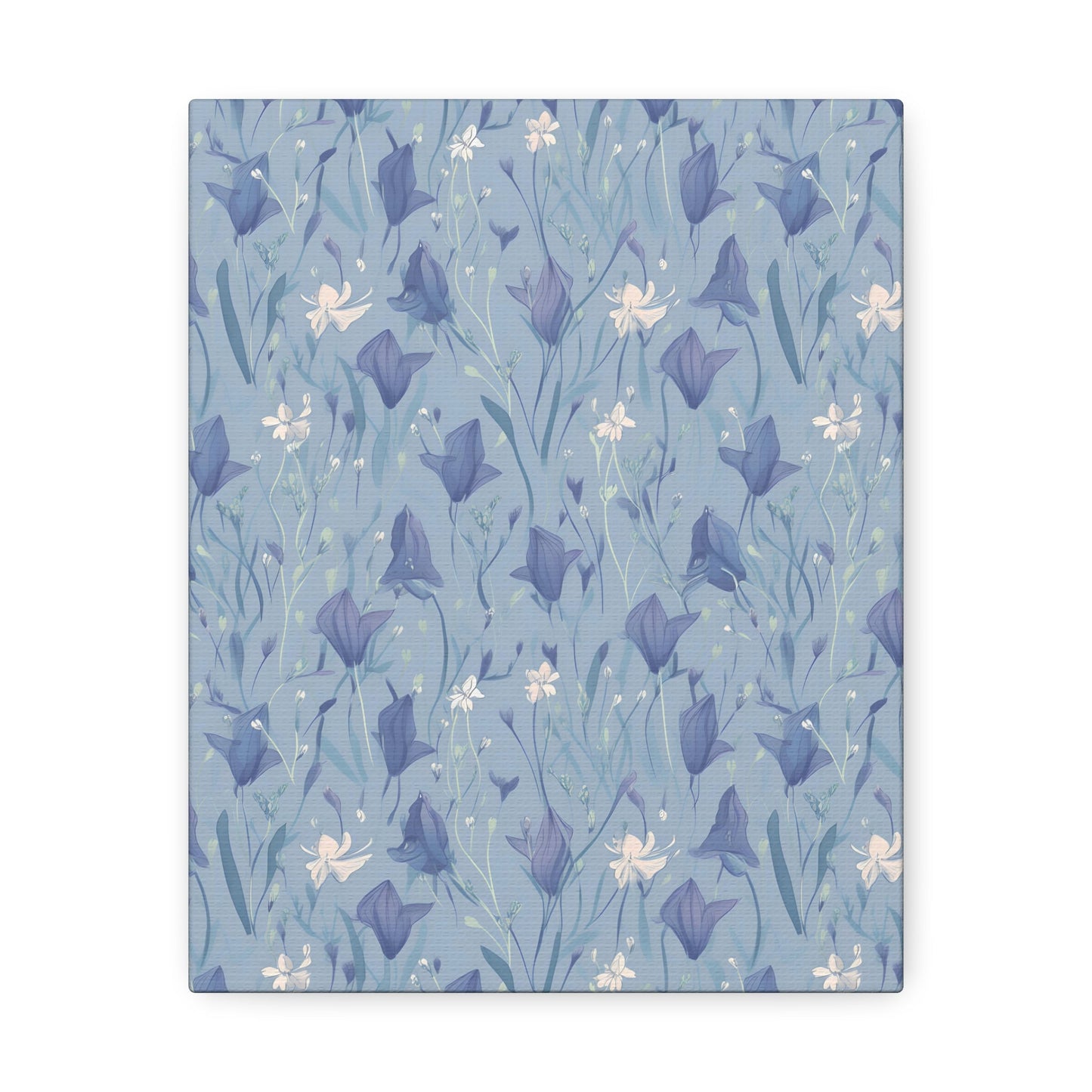 Enchanting Bluebell Harmony - Wall Art Canvas - Pattern Symphony