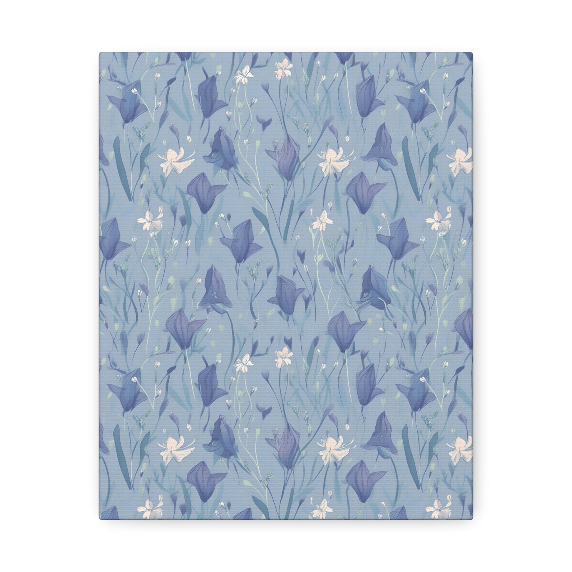 Enchanting Bluebell Harmony - Wall Art Canvas - Pattern Symphony