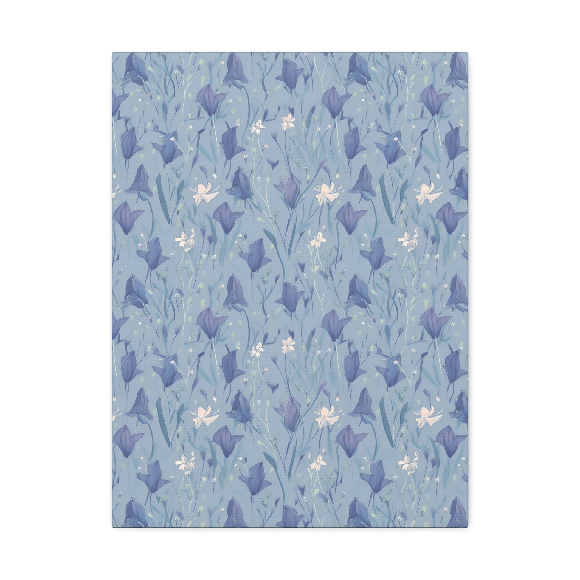 Enchanting Bluebell Harmony - Wall Art Canvas - Pattern Symphony