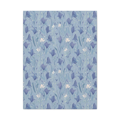 Enchanting Bluebell Harmony - Wall Art Canvas - Pattern Symphony