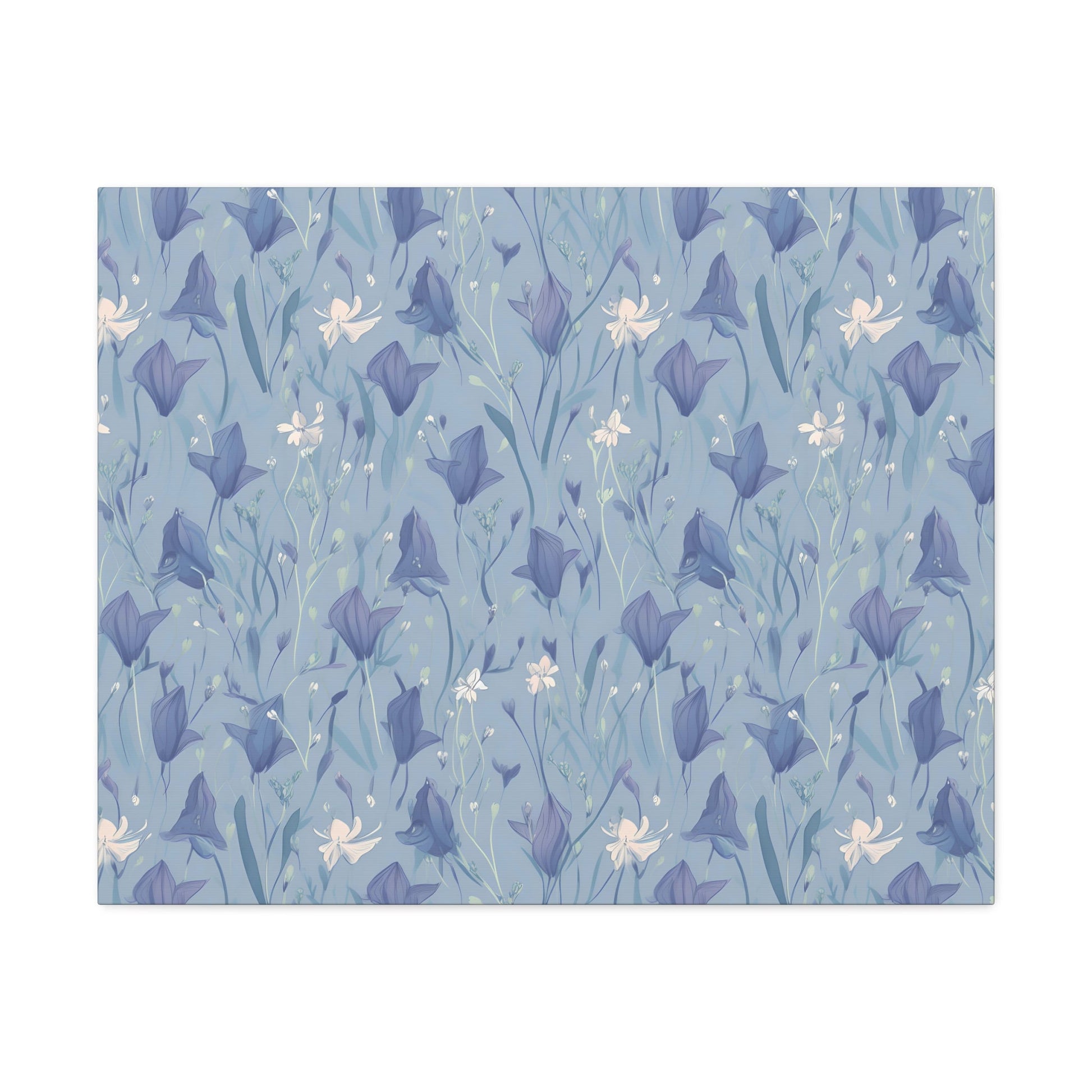 Enchanting Bluebell Harmony - Wall Art Canvas - Pattern Symphony