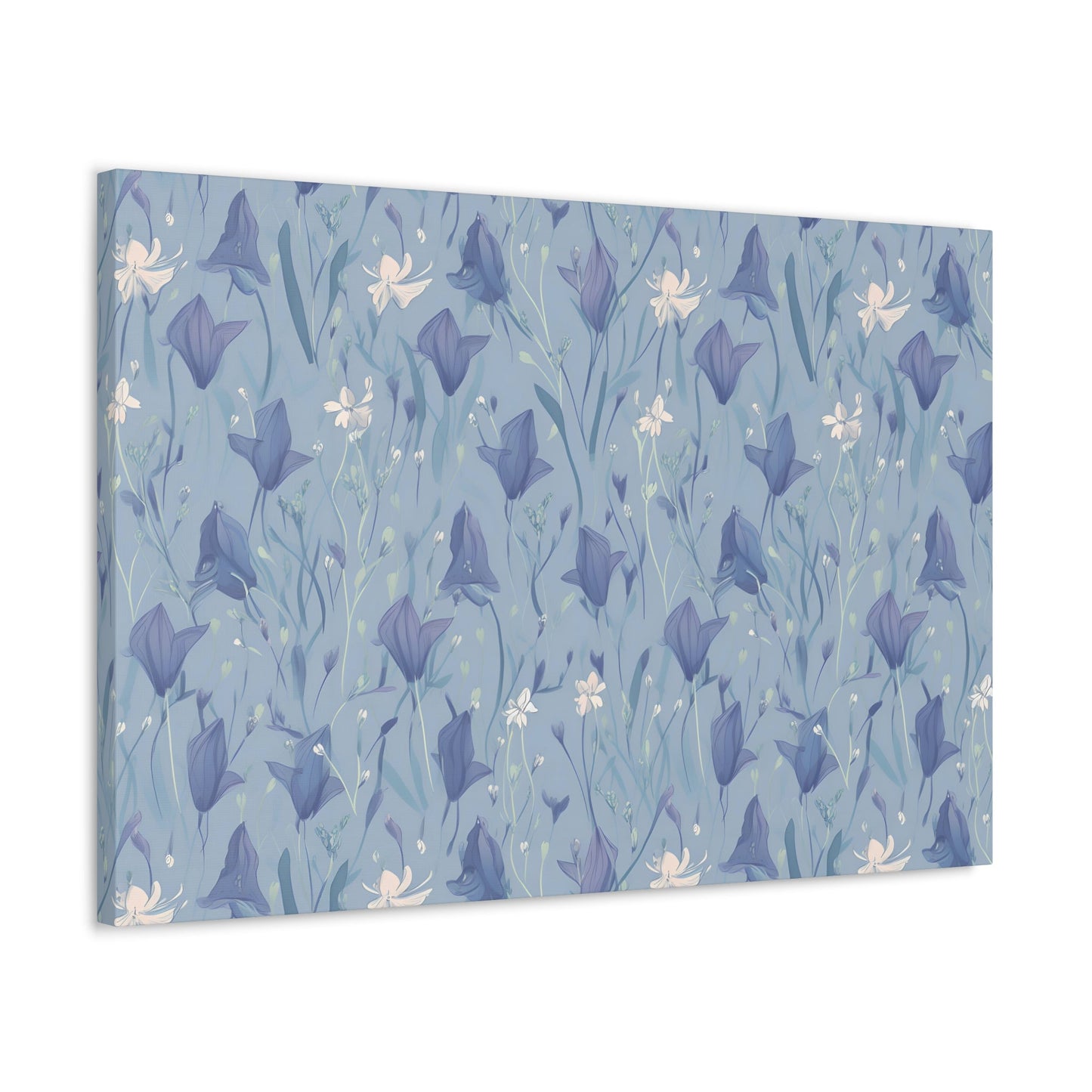 Enchanting Bluebell Harmony - Wall Art Canvas - Pattern Symphony