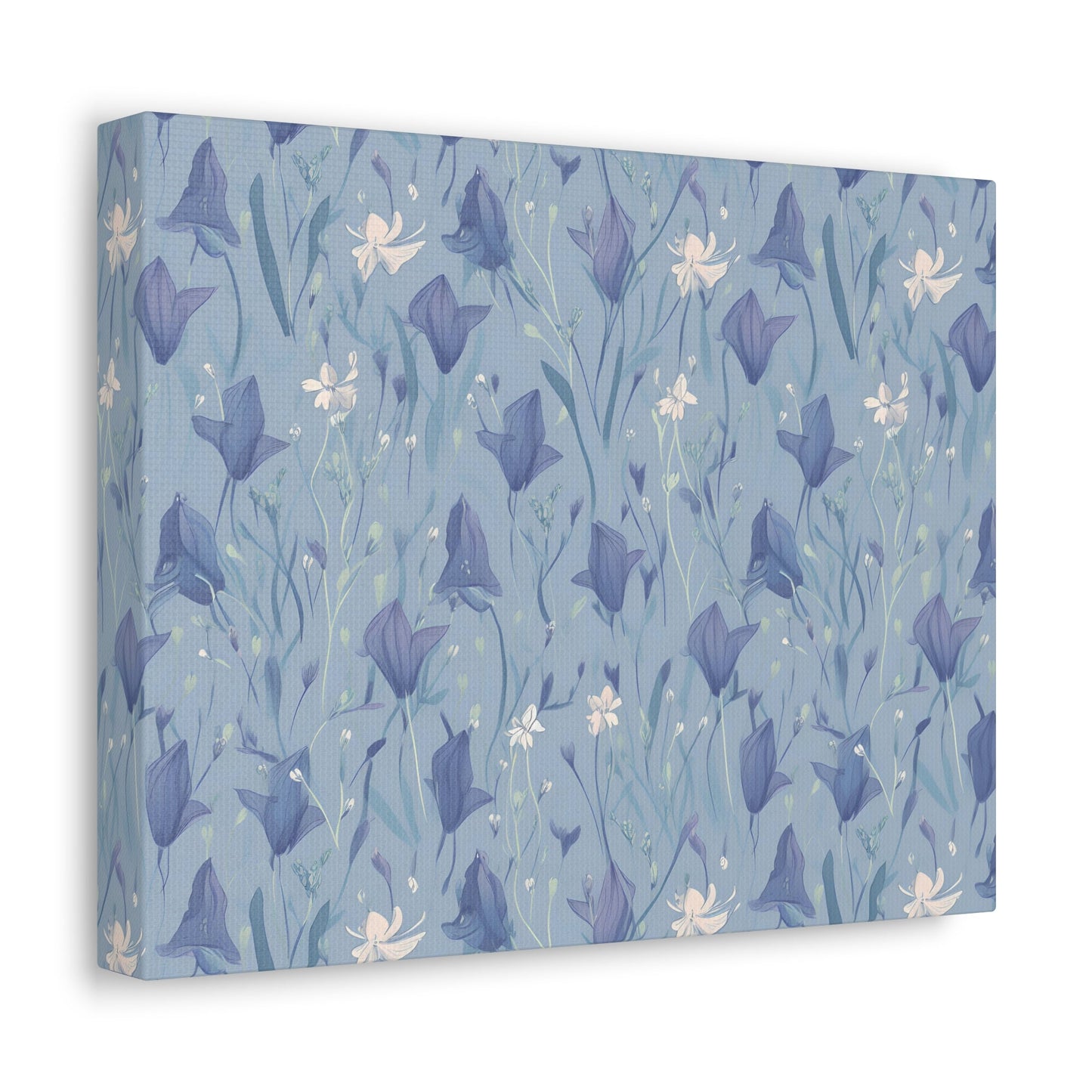 Enchanting Bluebell Harmony - Wall Art Canvas - Pattern Symphony