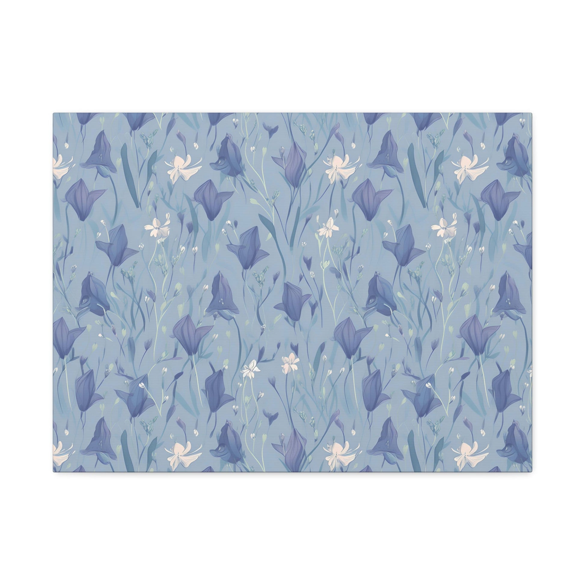 Enchanting Bluebell Harmony - Wall Art Canvas - Pattern Symphony