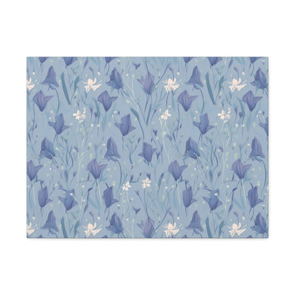 Enchanting Bluebell Harmony - Wall Art Canvas - Pattern Symphony