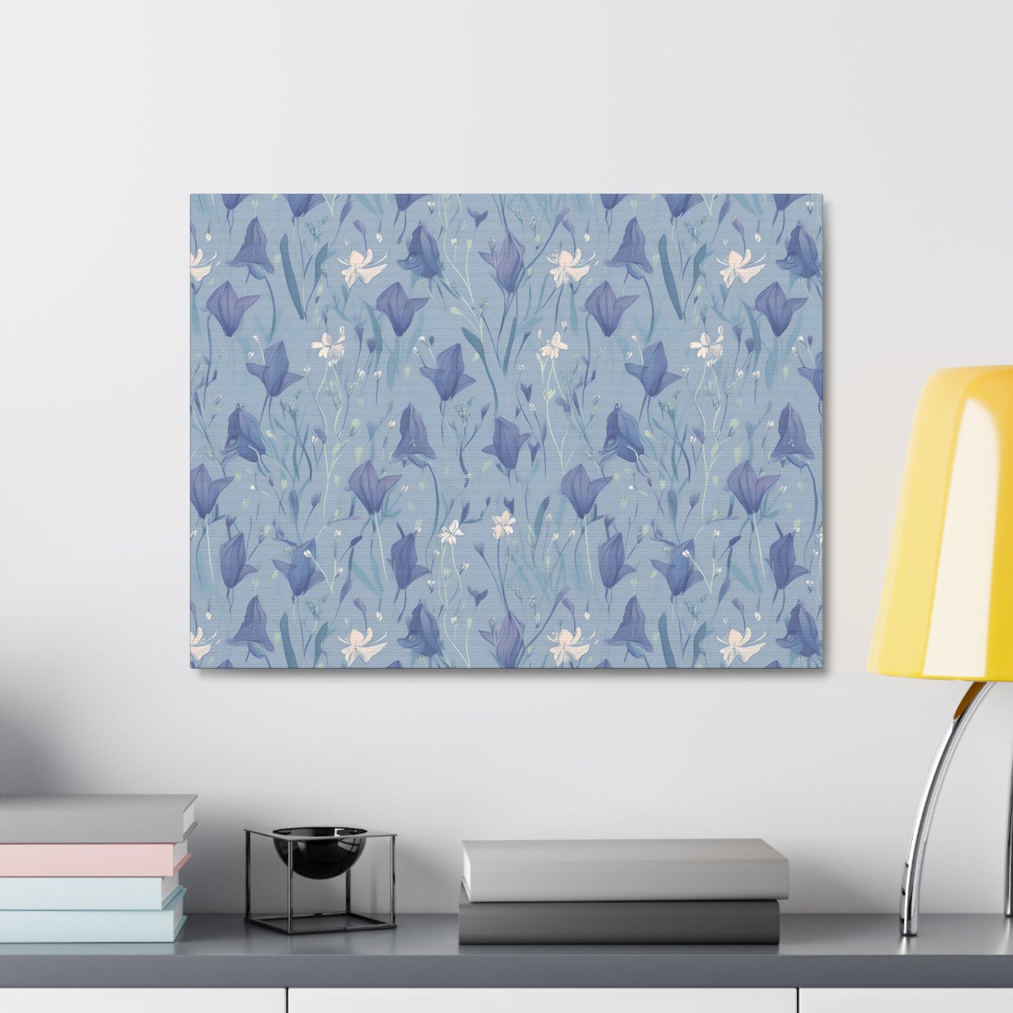 Enchanting Bluebell Harmony - Wall Art Canvas - Pattern Symphony