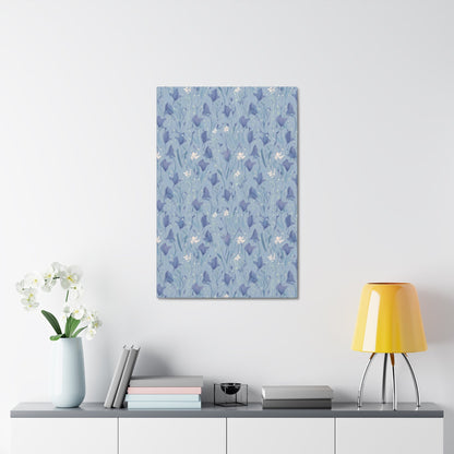 Enchanting Bluebell Harmony - Wall Art Canvas - Pattern Symphony