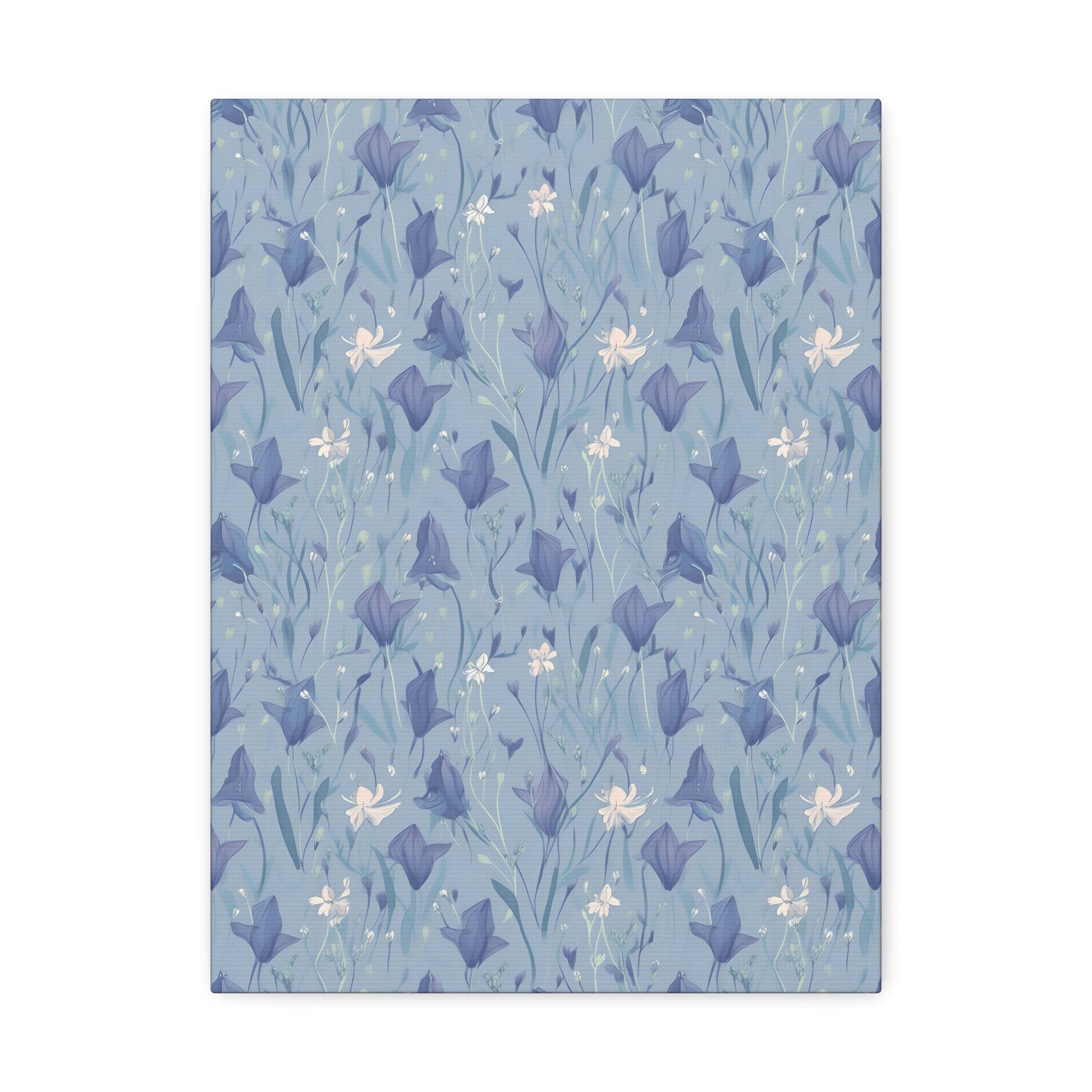 Enchanting Bluebell Harmony - Wall Art Canvas - Pattern Symphony