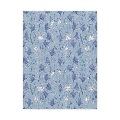 Enchanting Bluebell Harmony - Wall Art Canvas - Pattern Symphony