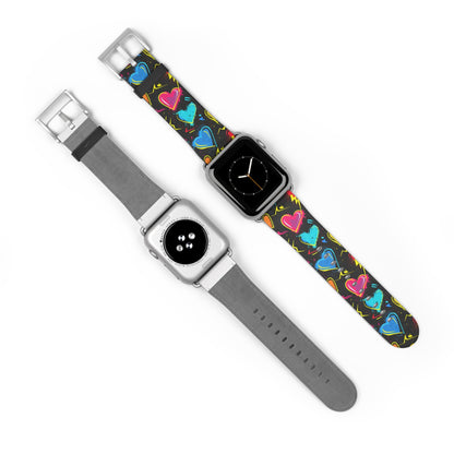 Flashback Affection: Love in Technicolour - Apple Watch Strap - Pattern Symphony