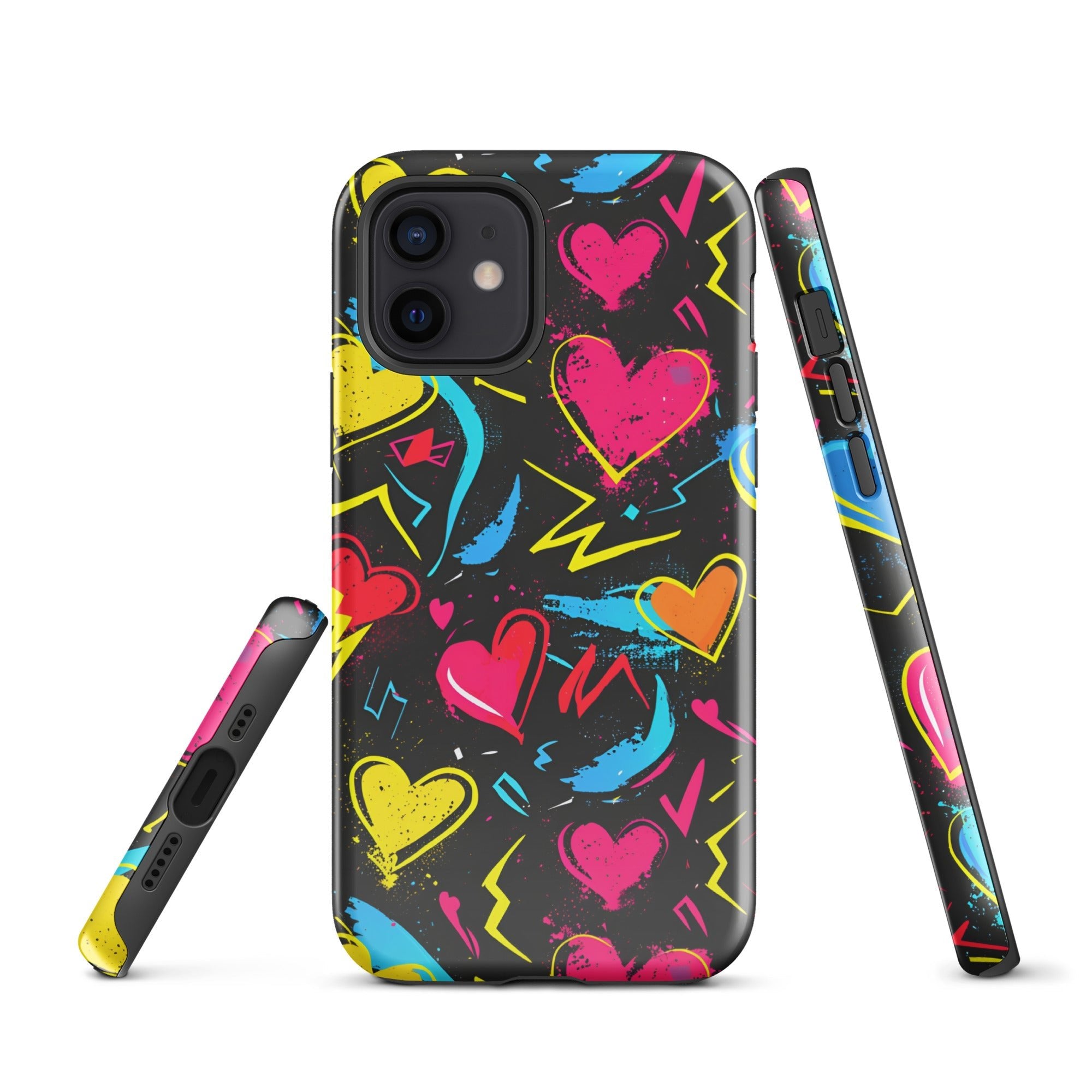 Flashback Affection: Love in Technicolour - iPhone Case - Pattern Symphony